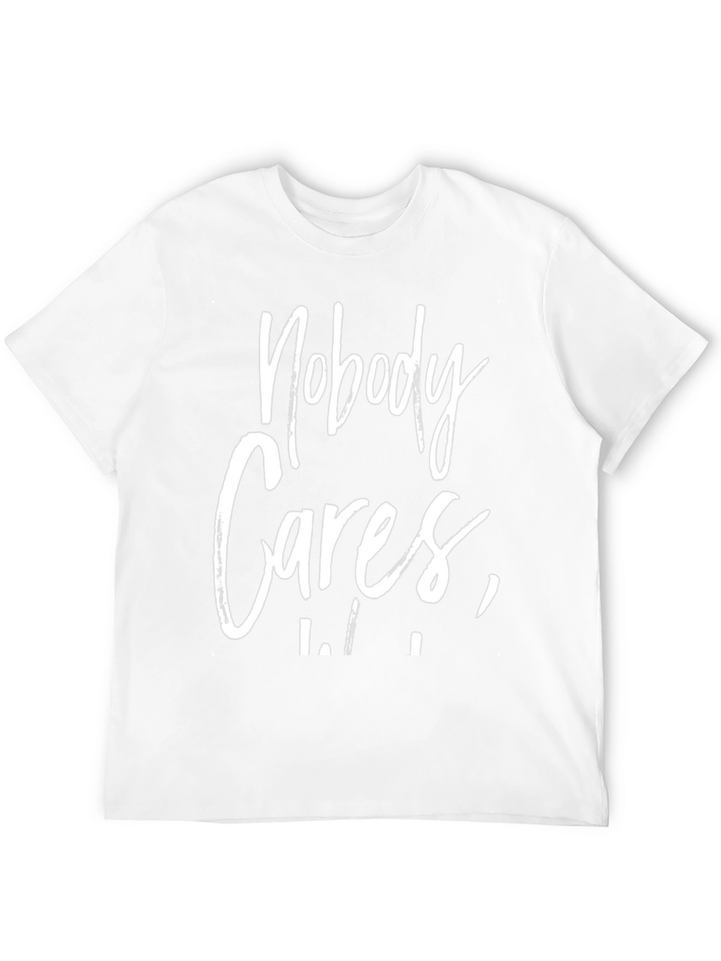 Nobody Cares Black Graphic Tee