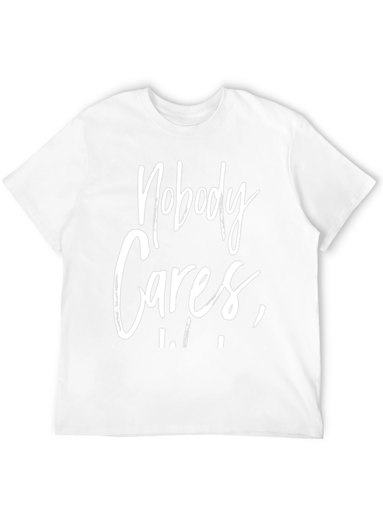 Nobody Cares Black Graphic Tee