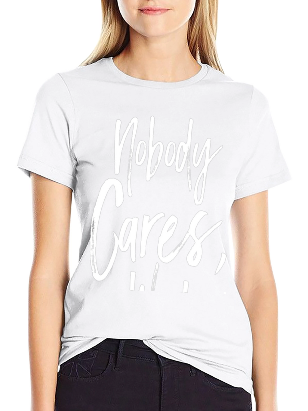 Nobody Cares Black Graphic Tee
