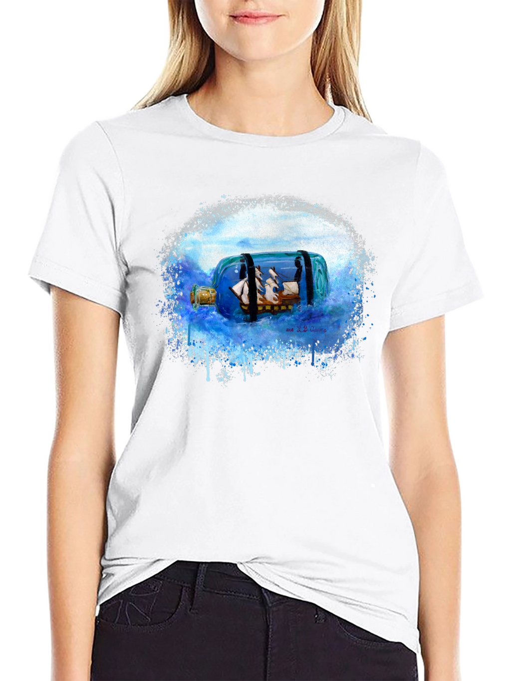 Nautical Ship in a Bottle T-Shirt