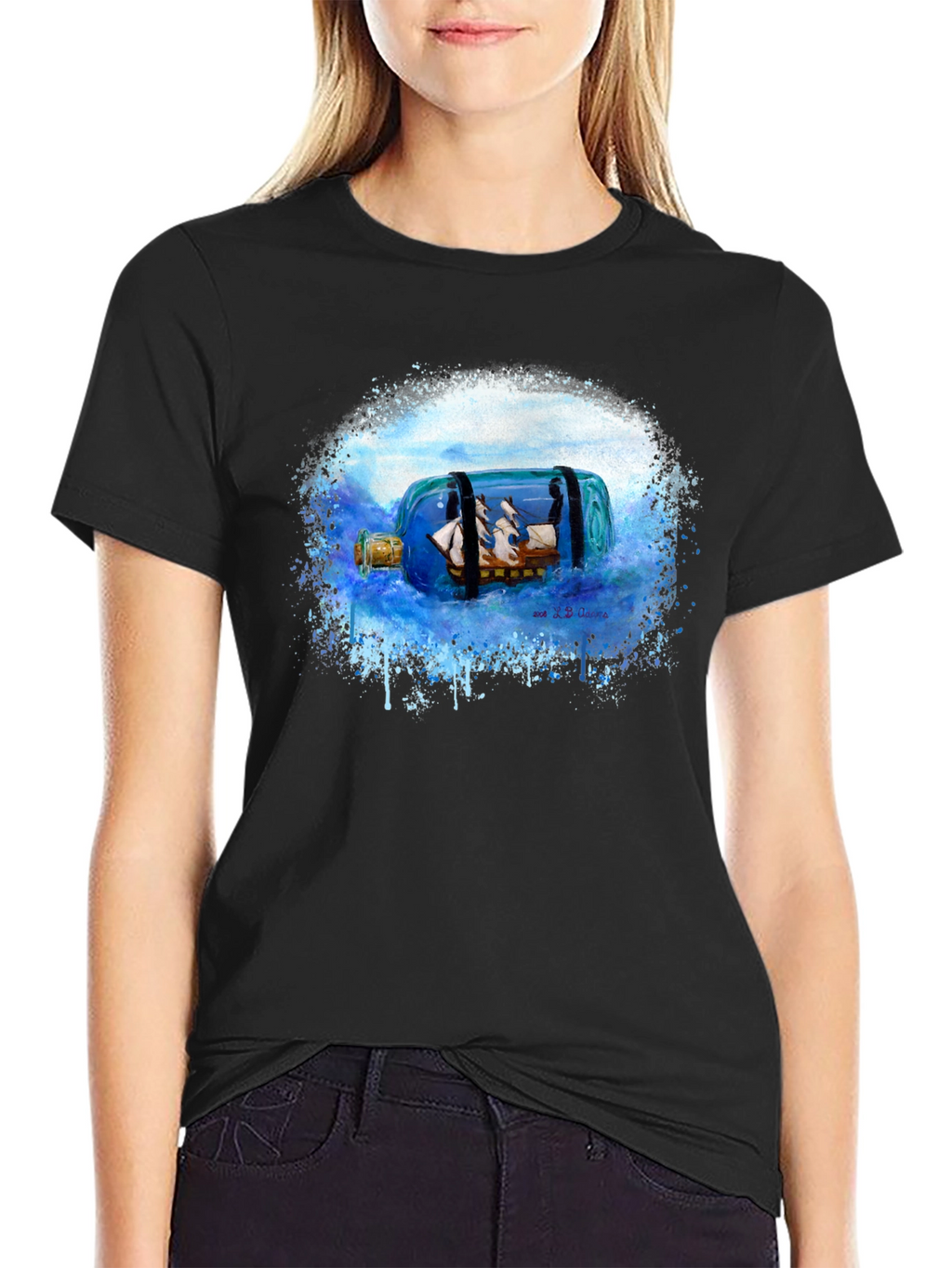 Nautical Ship in a Bottle T-Shirt