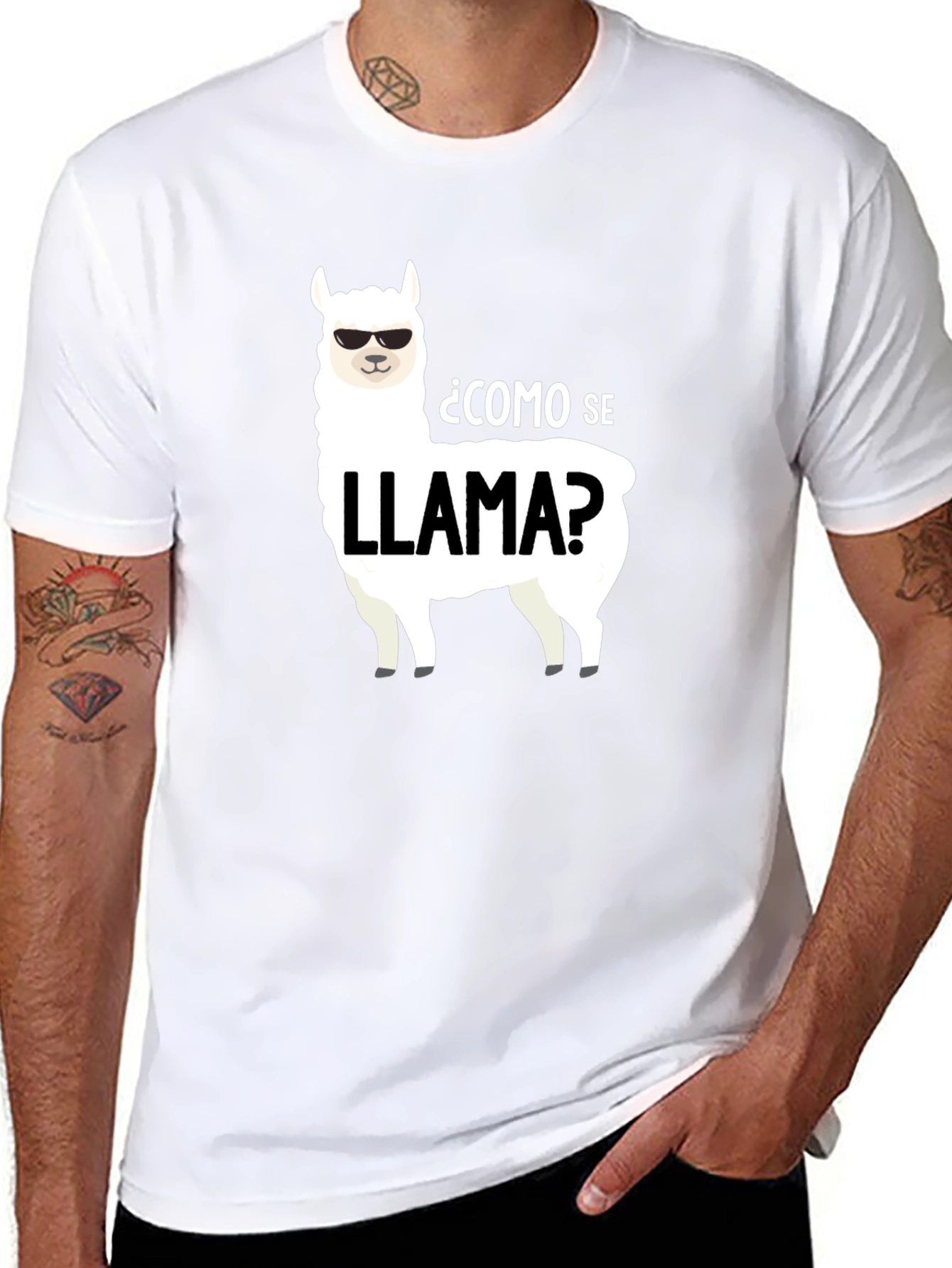 Como Se Llama? Llama Graphic T-Shirt