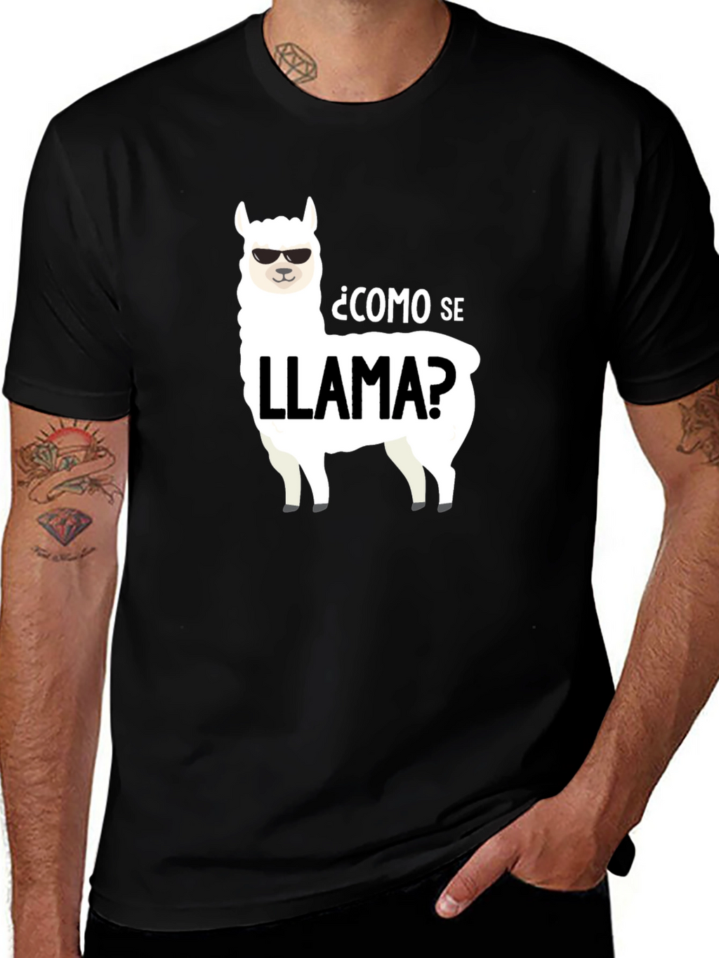 Como Se Llama? Llama Graphic T-Shirt