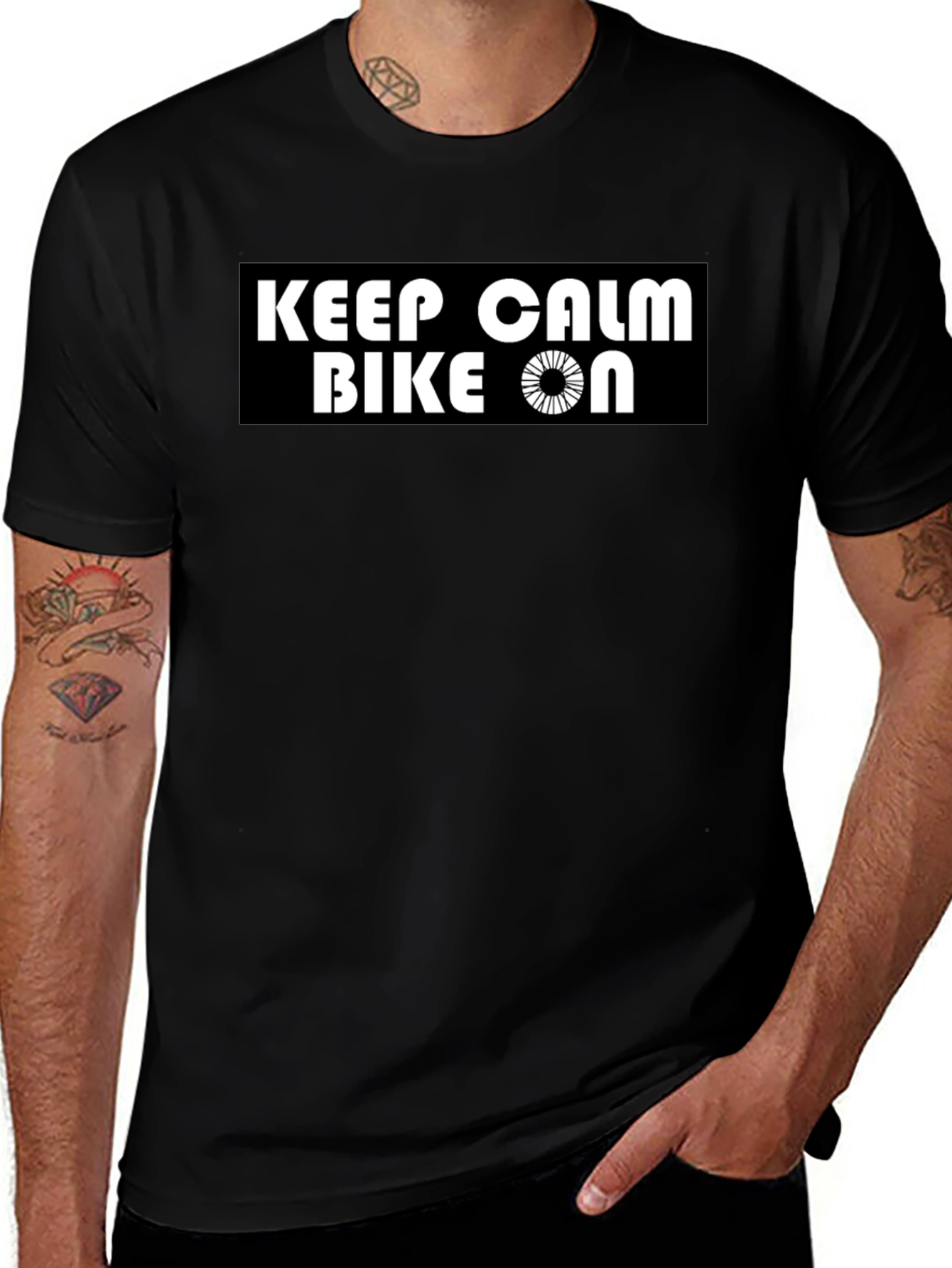 Keep Calm Bike On T-Shirt - Cycling Apparel