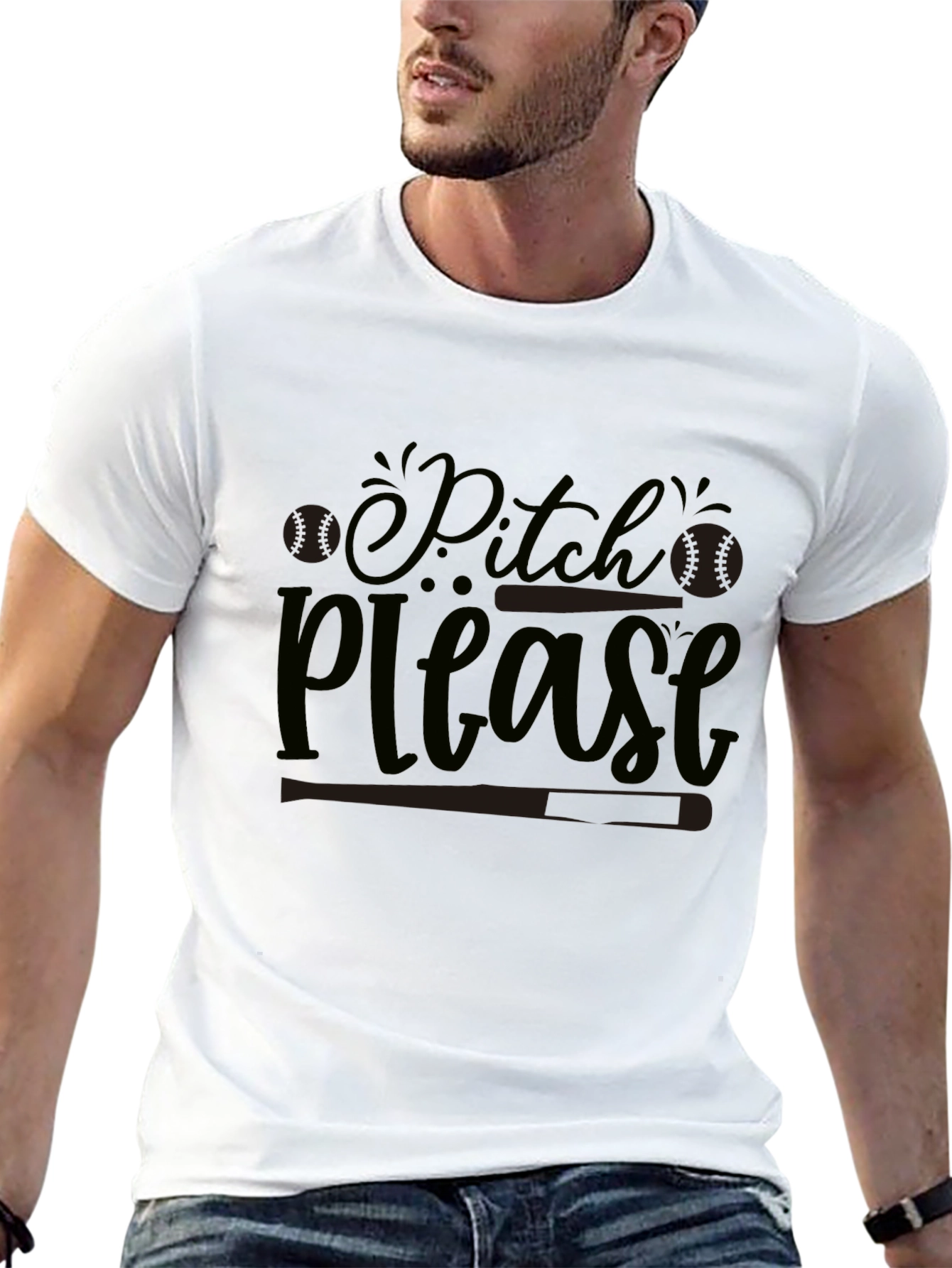 Pitch Please Baseball Graphic Tee