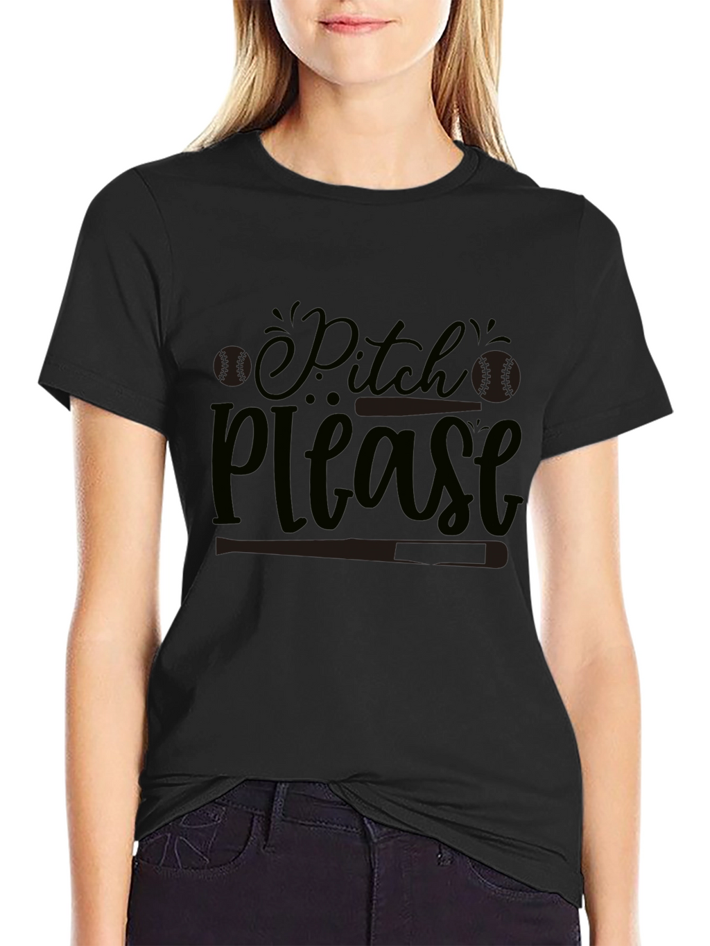 Pitch Please Baseball Graphic Tee