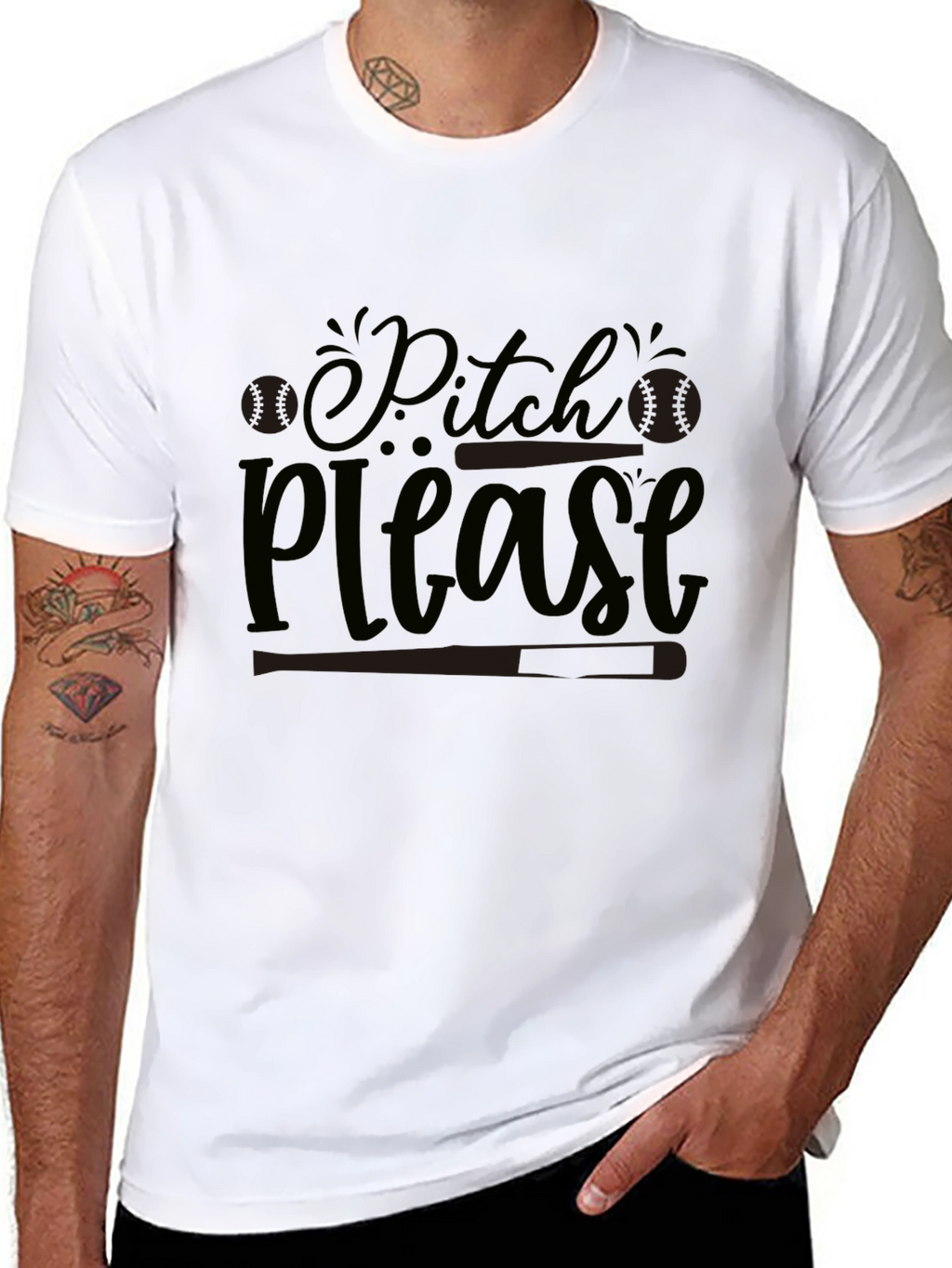 Pitch Please Baseball Graphic Tee