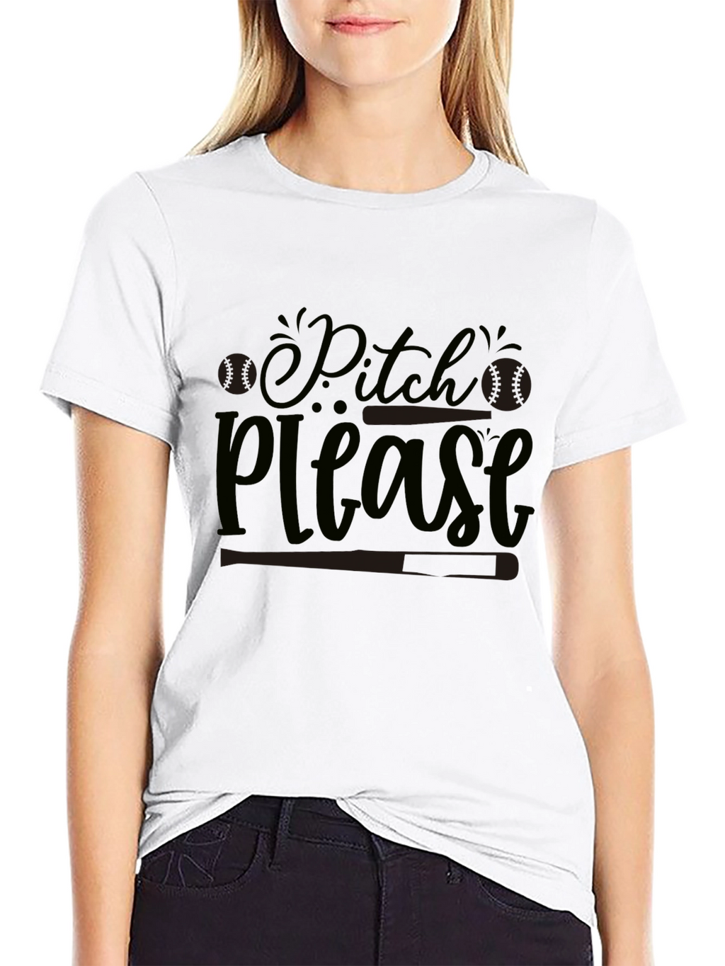 Pitch Please Baseball Graphic Tee