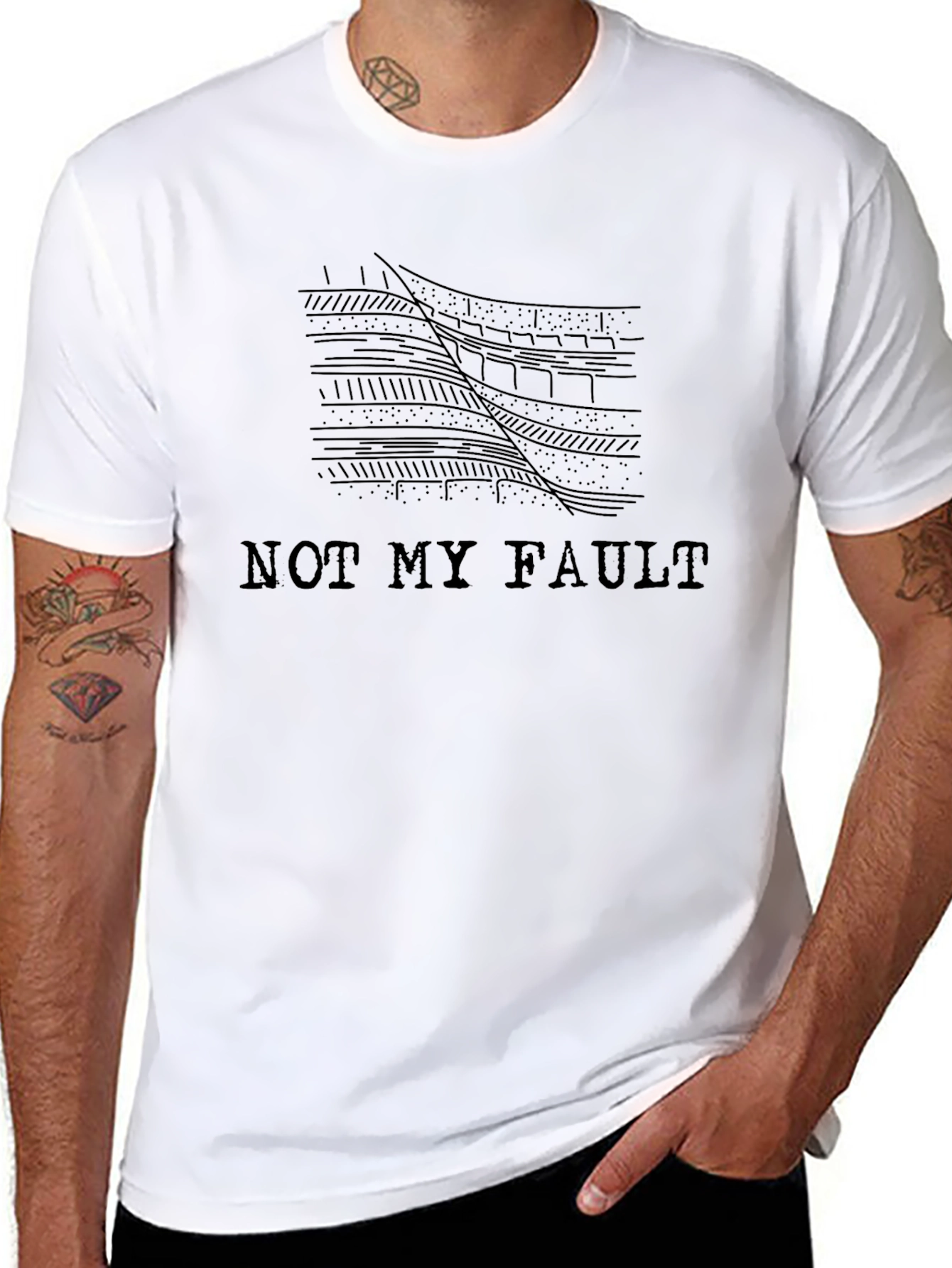 Not My Fault Geology Humor T-Shirt