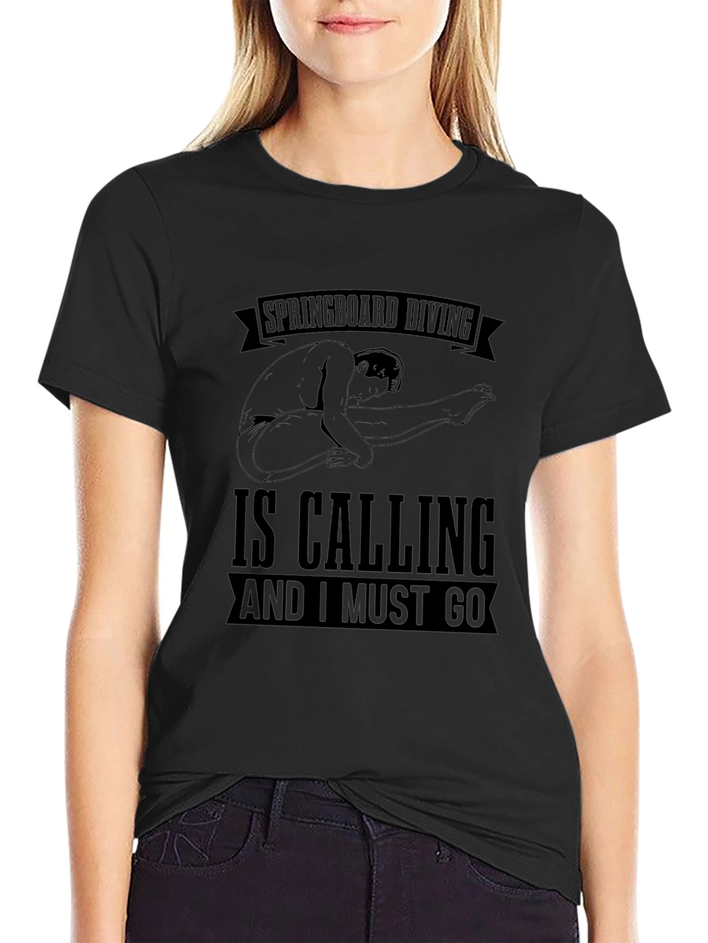Springboard Diving T-Shirt - Diver Calling