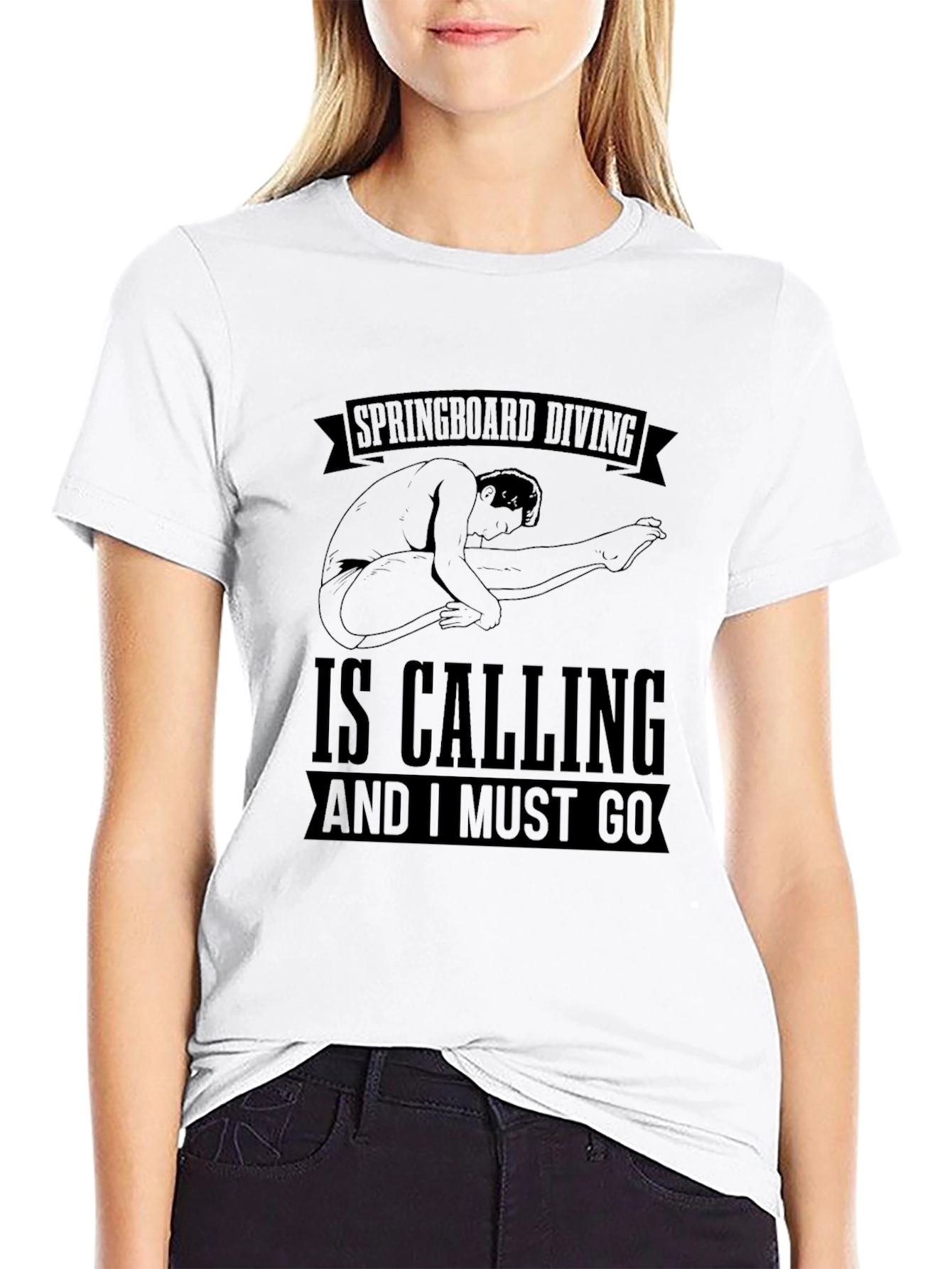 Springboard Diving T-Shirt - Diver Calling