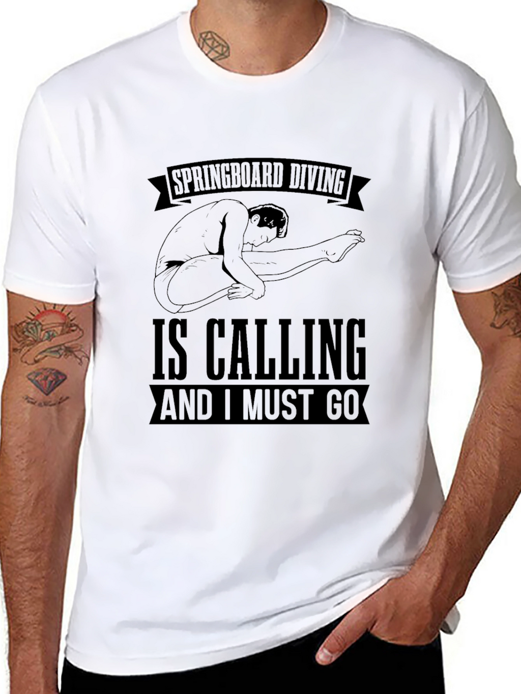 Springboard Diving T-Shirt - Diver Calling