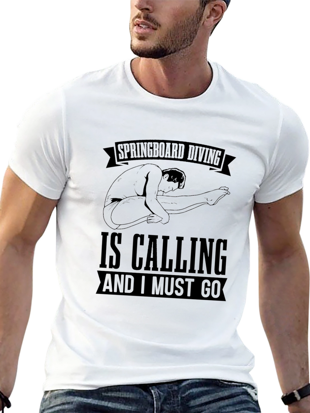 Springboard Diving T-Shirt - Diver Calling