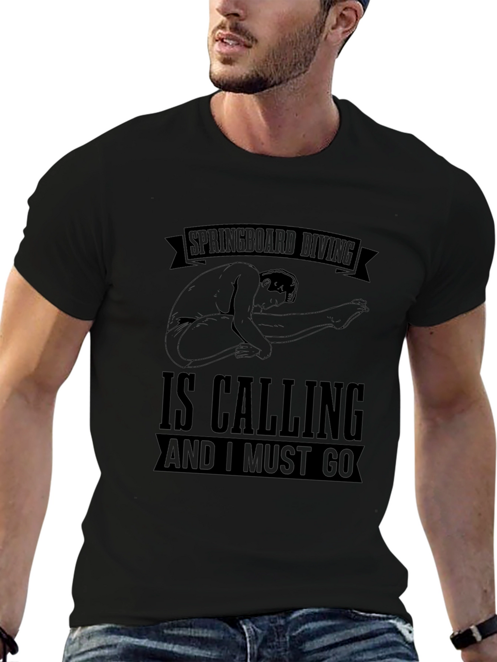 Springboard Diving T-Shirt - Diver Calling