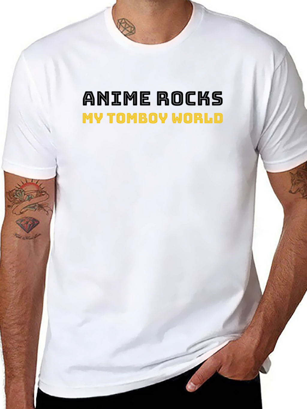 Anime Rocks Tomboy World Graphic Tee