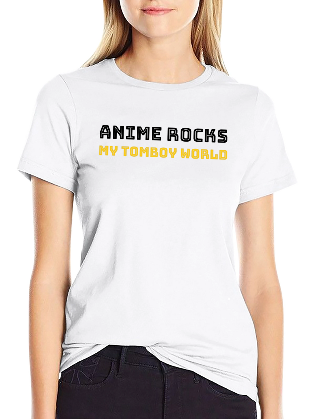 Anime Rocks Tomboy World Graphic Tee