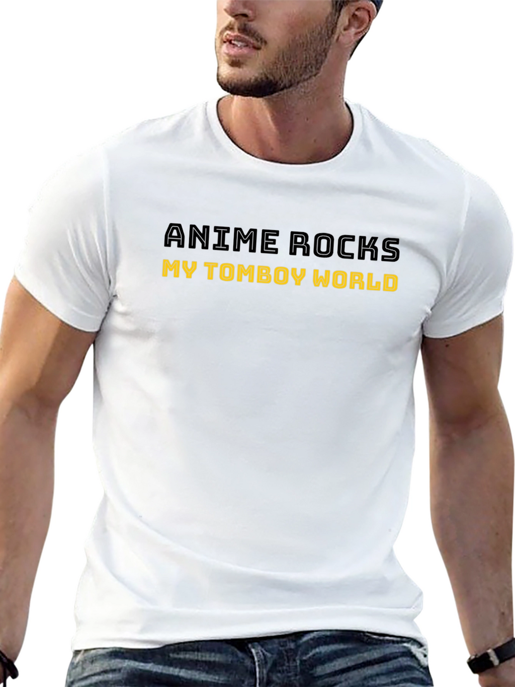Anime Rocks Tomboy World Graphic Tee