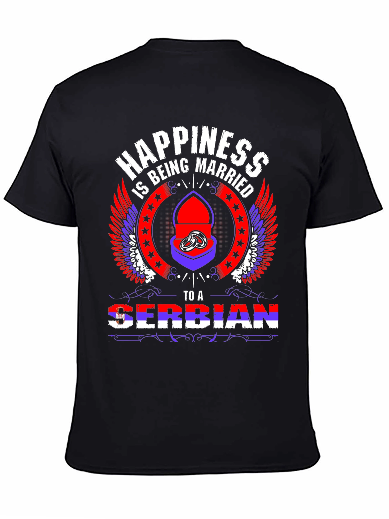 Happiness is Being Married to a Serbian T-Shirt
