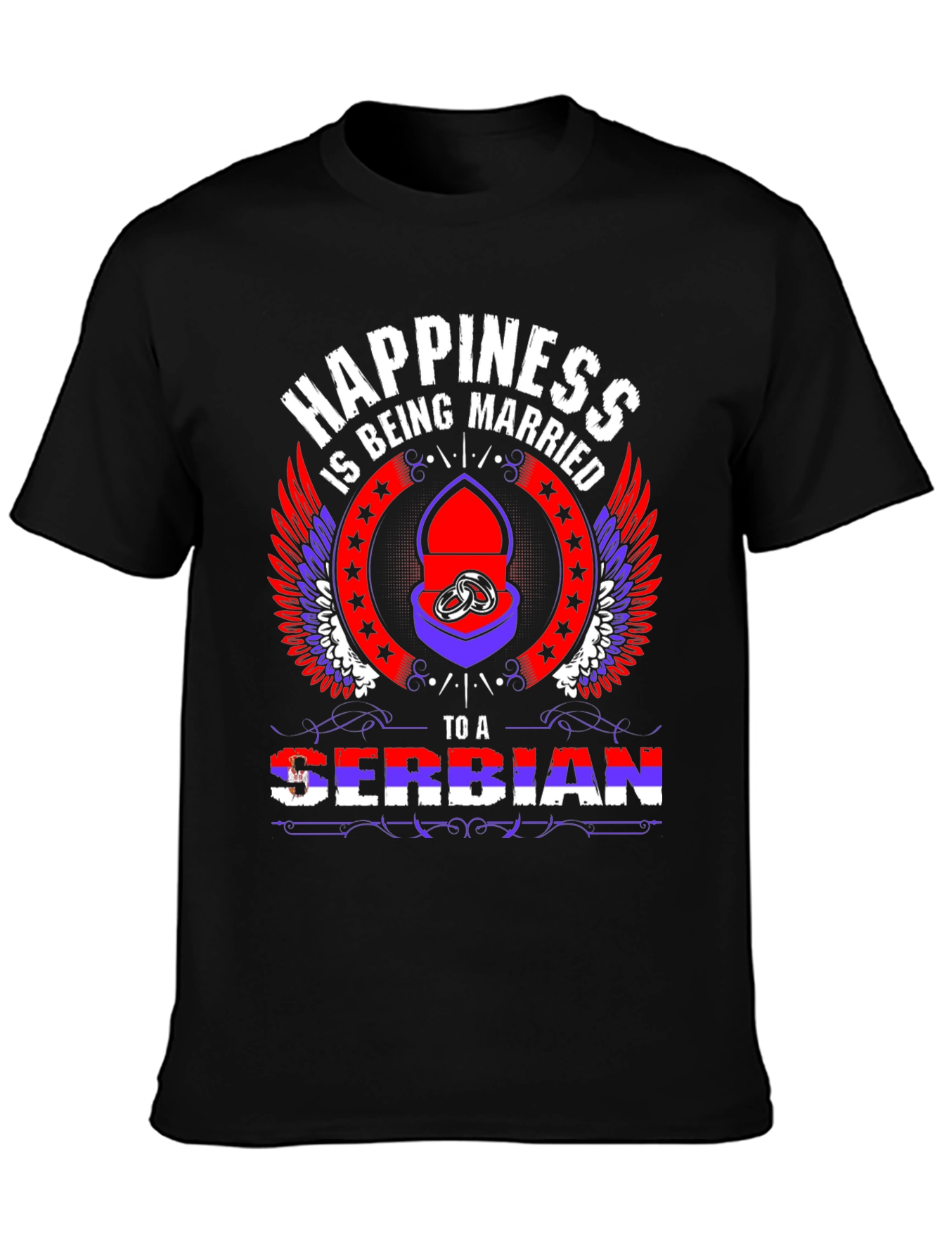 Happiness is Being Married to a Serbian T-Shirt