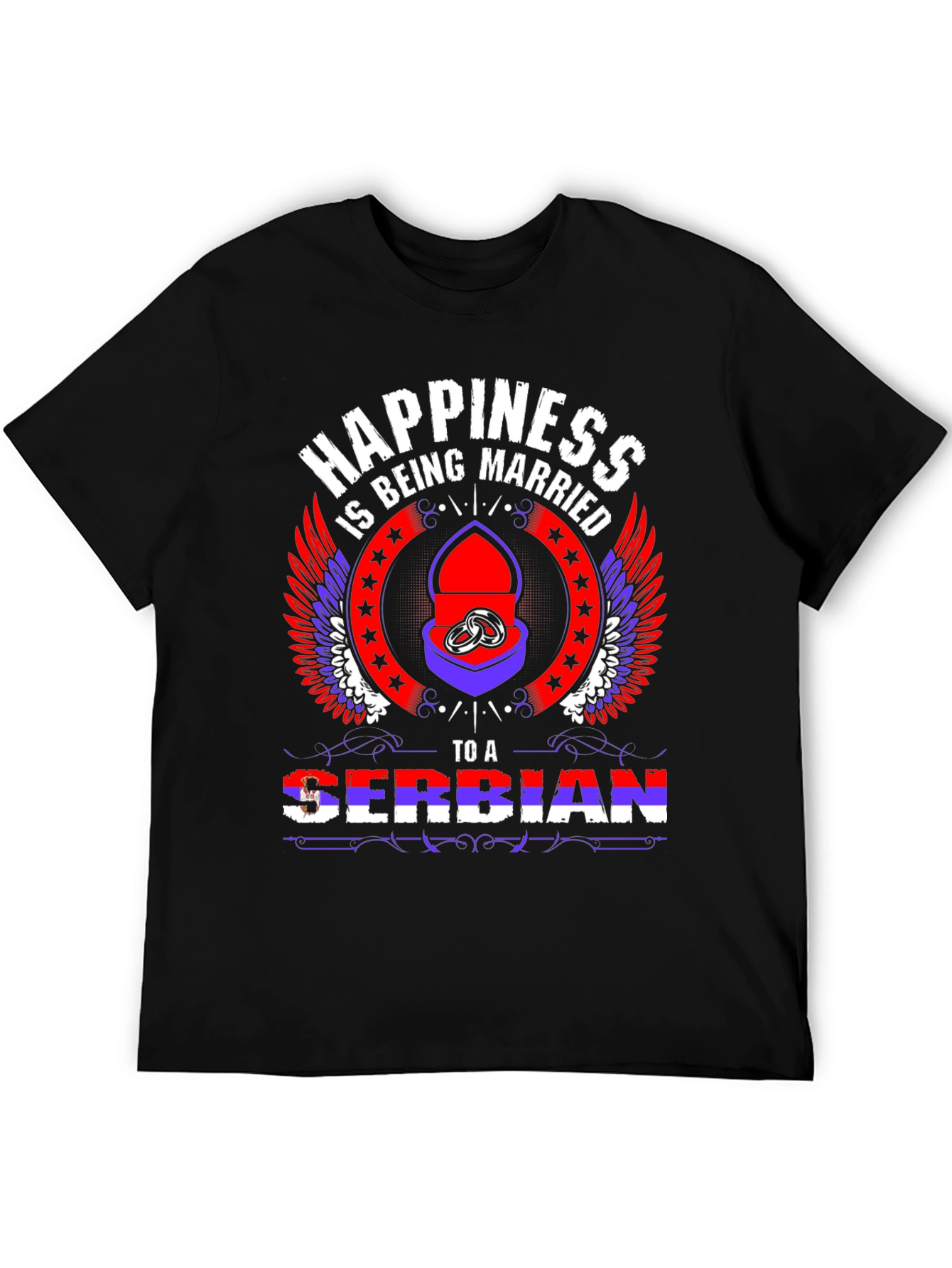 Happiness is Being Married to a Serbian T-Shirt