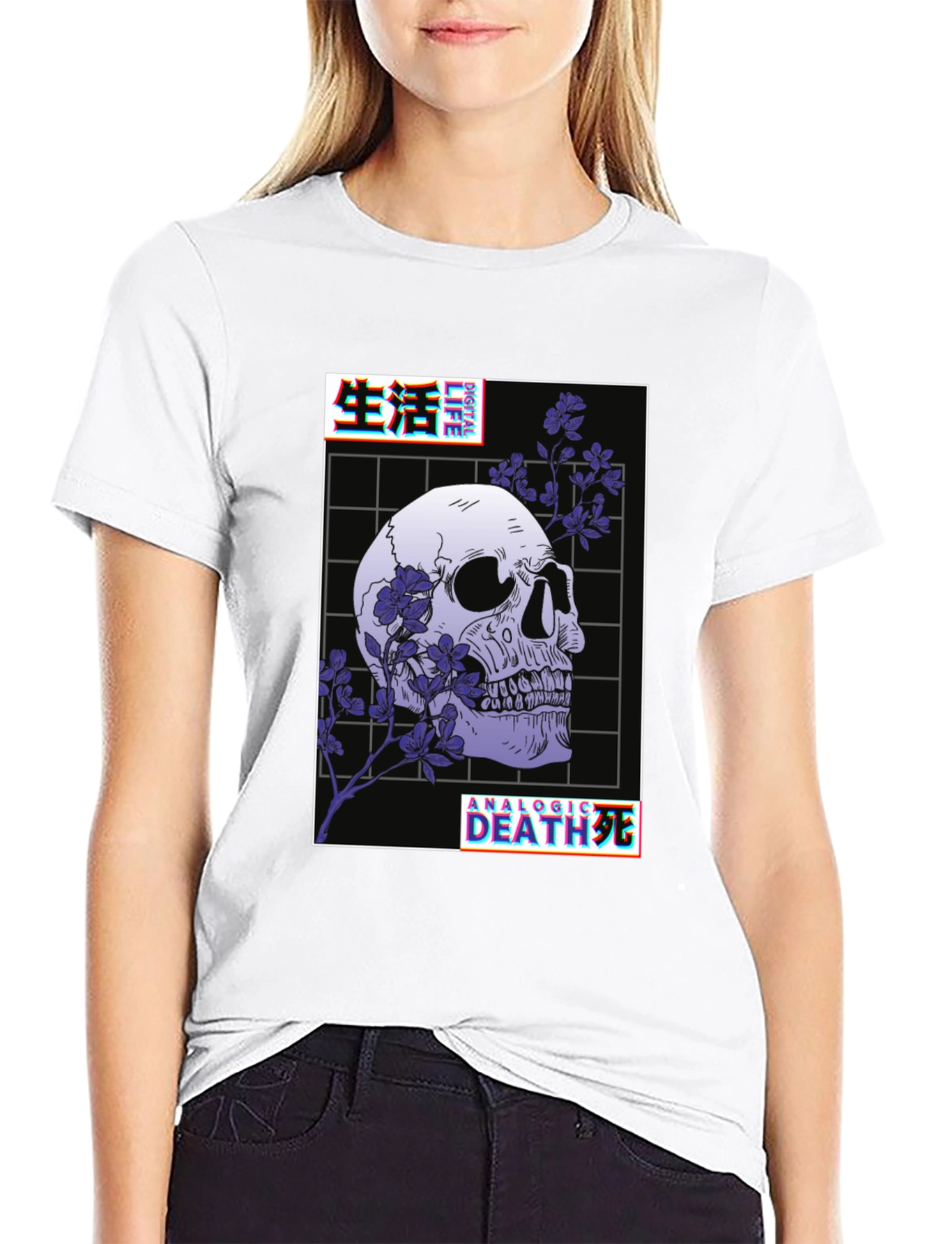 Gothic Skull Graphic Tee - Analog Death