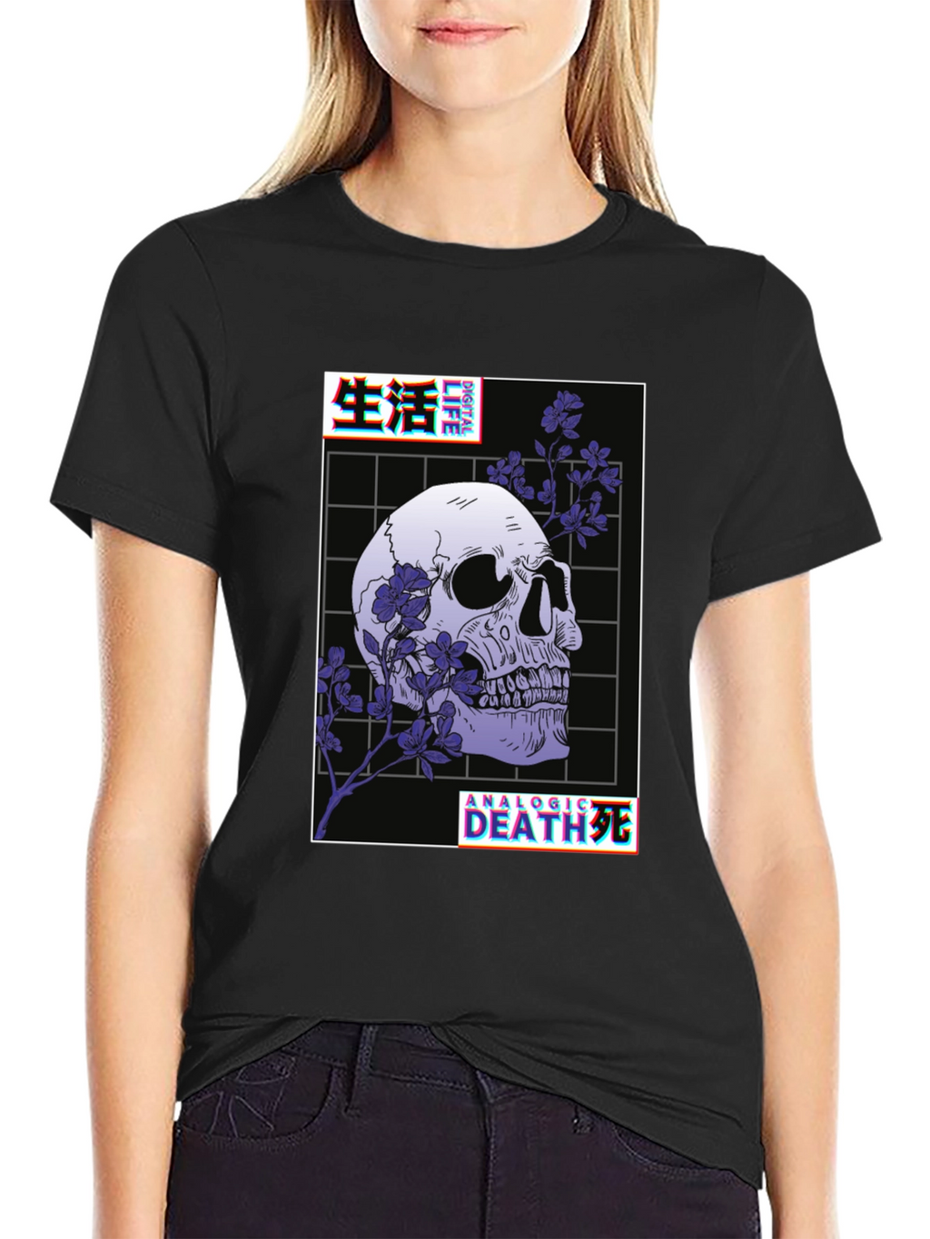 Gothic Skull Graphic Tee - Analog Death