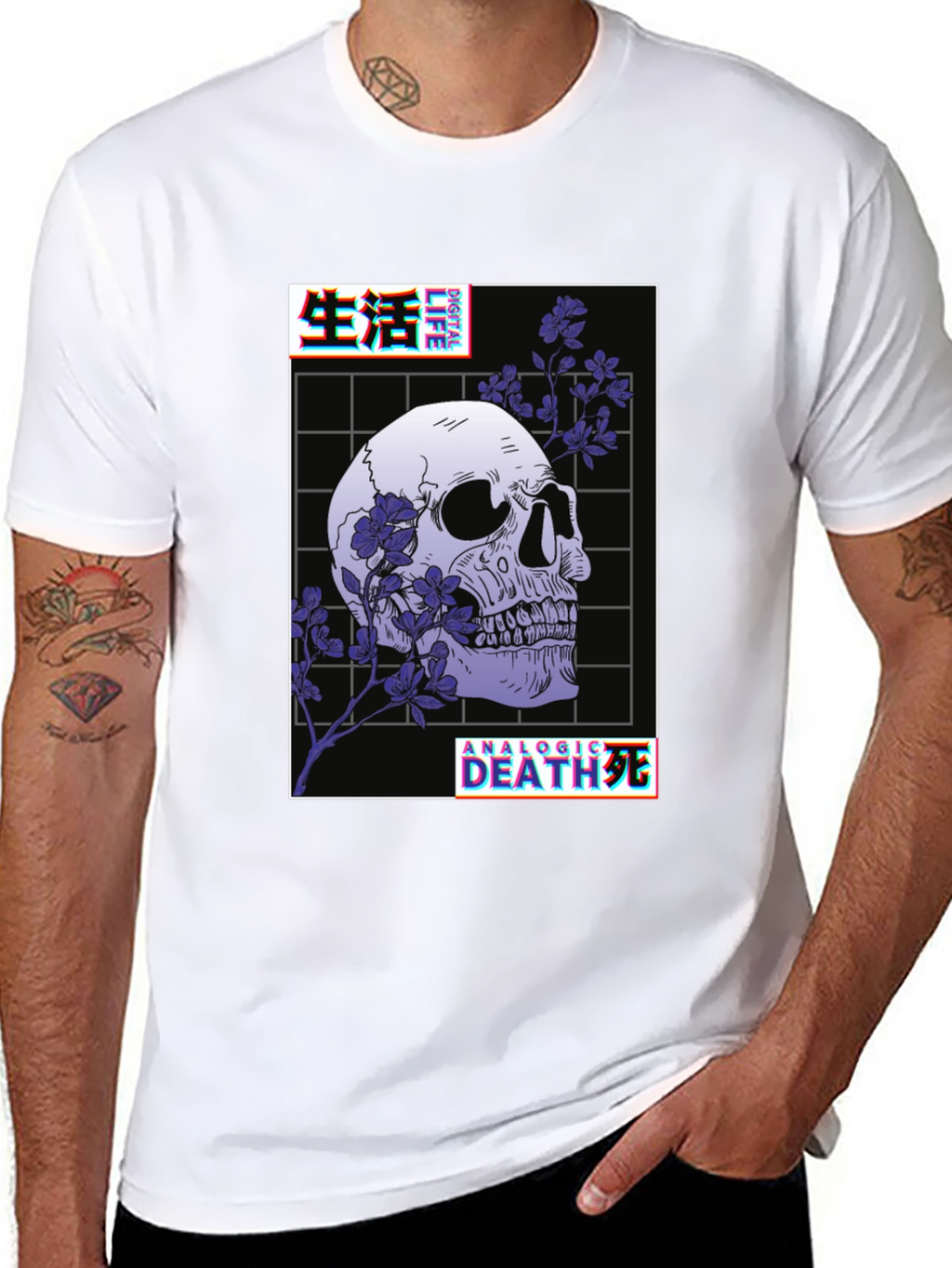 Gothic Skull Graphic Tee - Analog Death