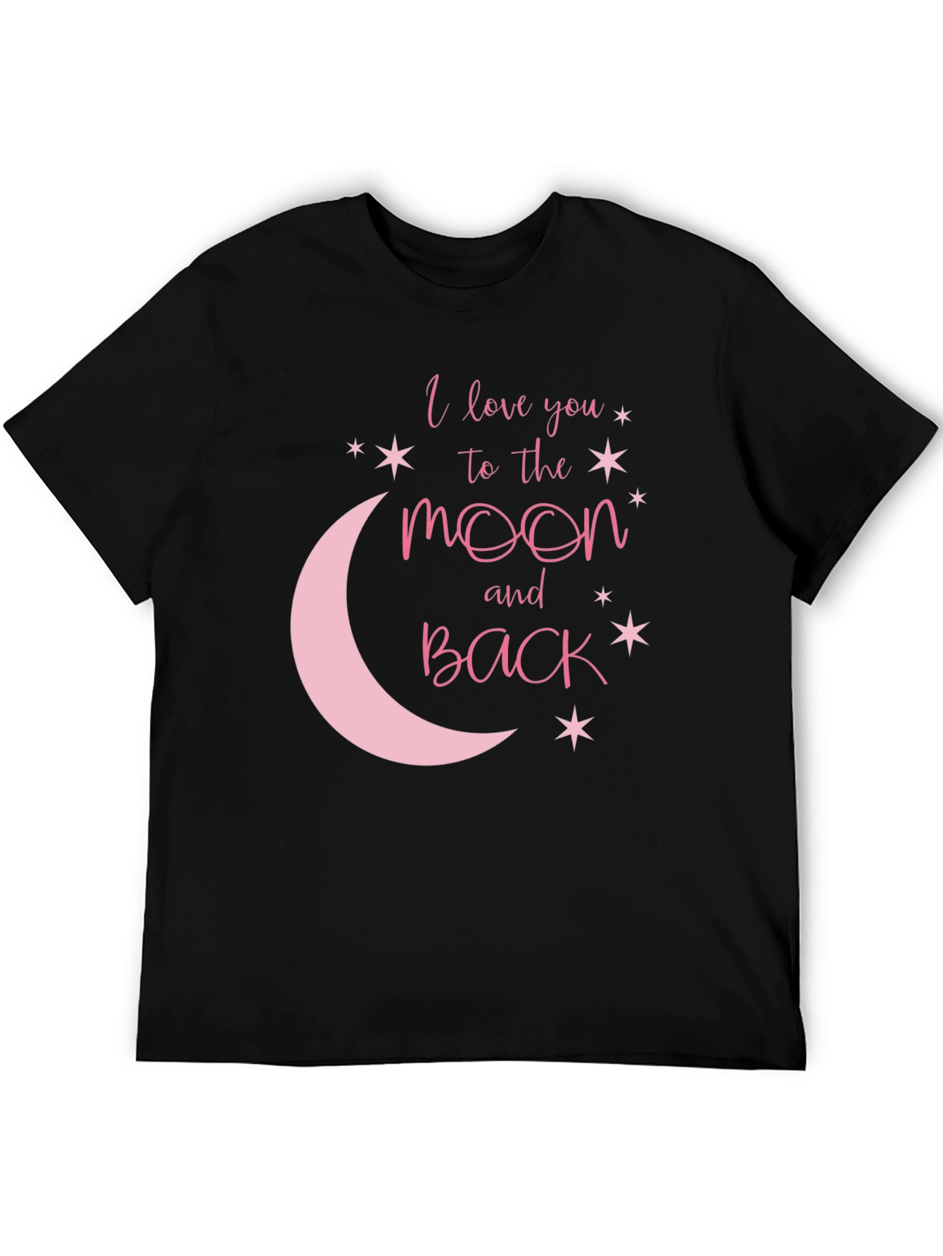 Love You to the Moon & Back Graphic Tee - Black