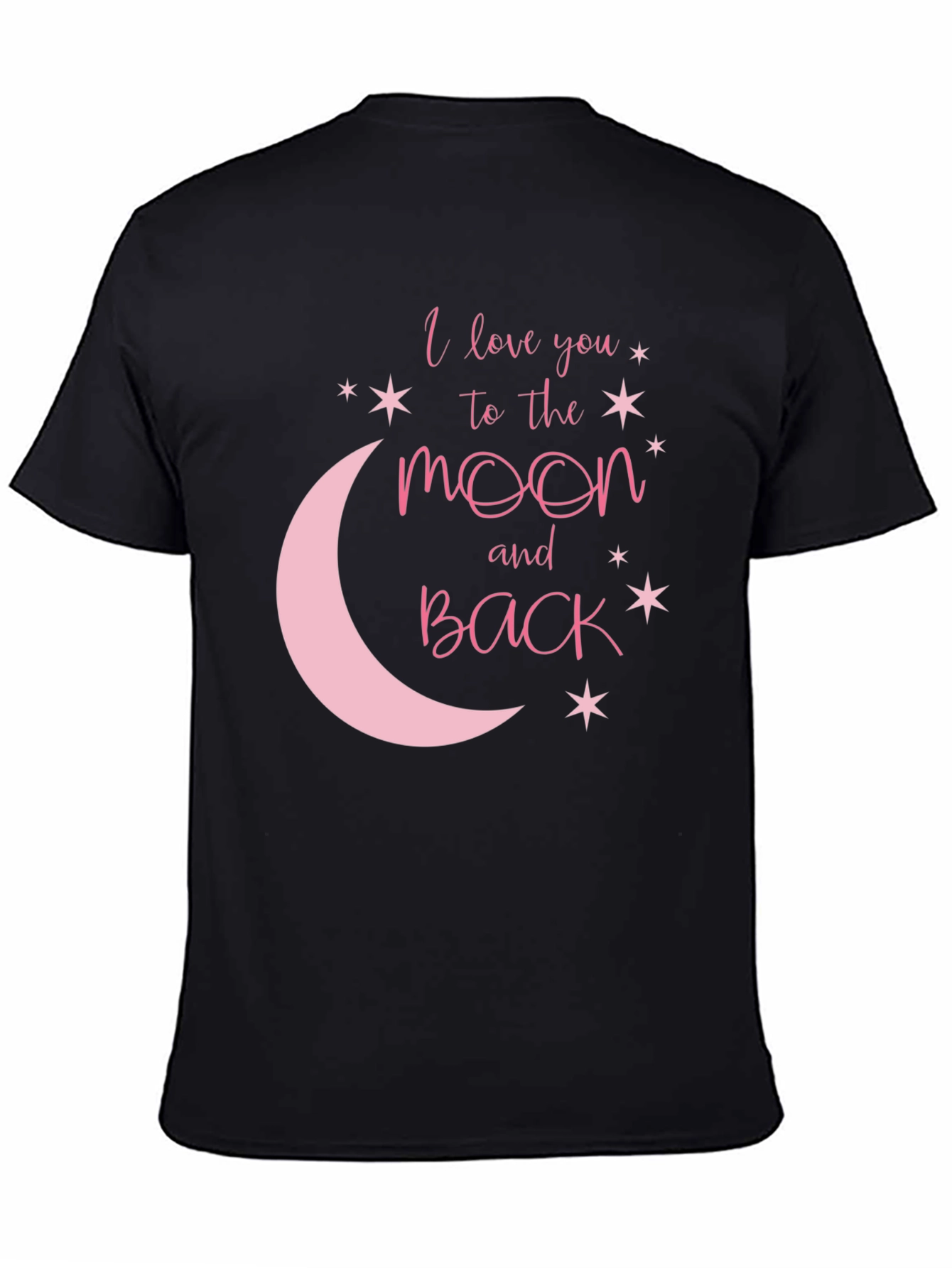 Love You to the Moon & Back Graphic Tee - Black