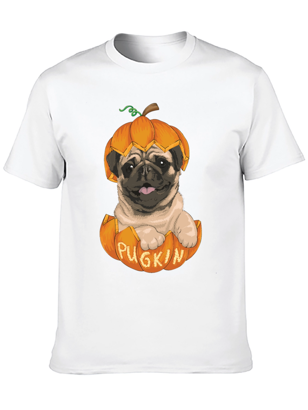 Pugkin T-Shirt - Halloween Pug in Pumpkin