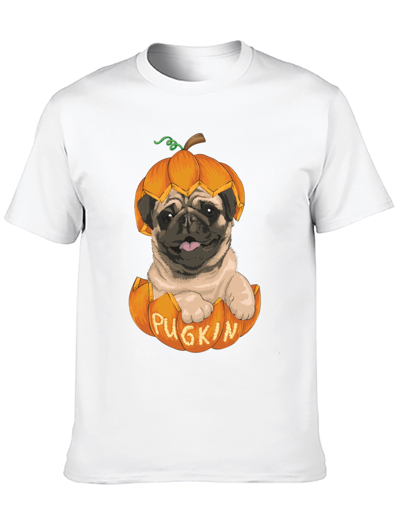 Pugkin T-Shirt - Halloween Pug in Pumpkin