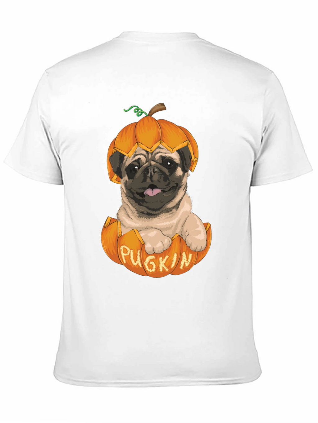 Pugkin T-Shirt - Halloween Pug in Pumpkin