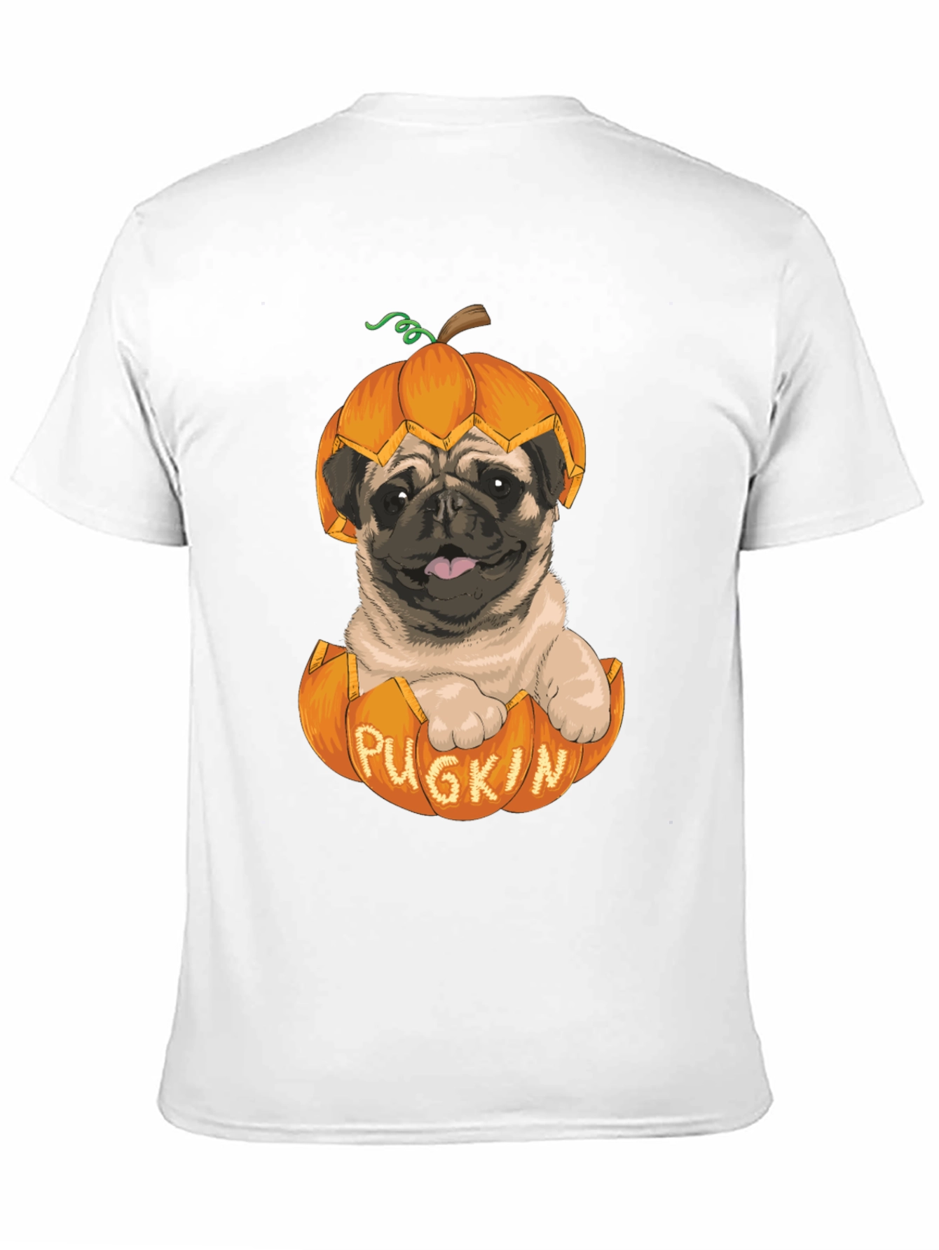 Pugkin T-Shirt - Halloween Pug in Pumpkin
