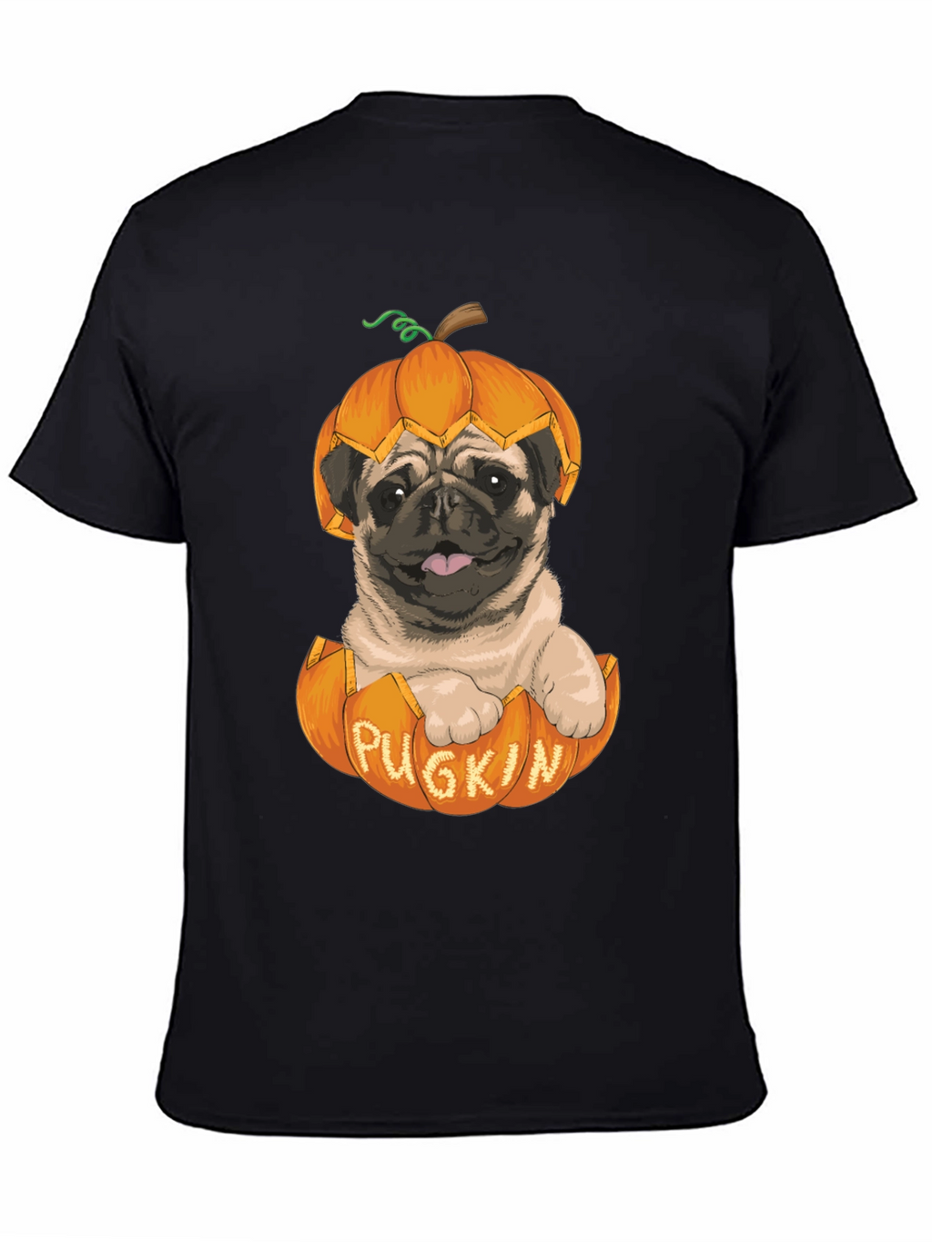 Pugkin T-Shirt - Halloween Pug in Pumpkin