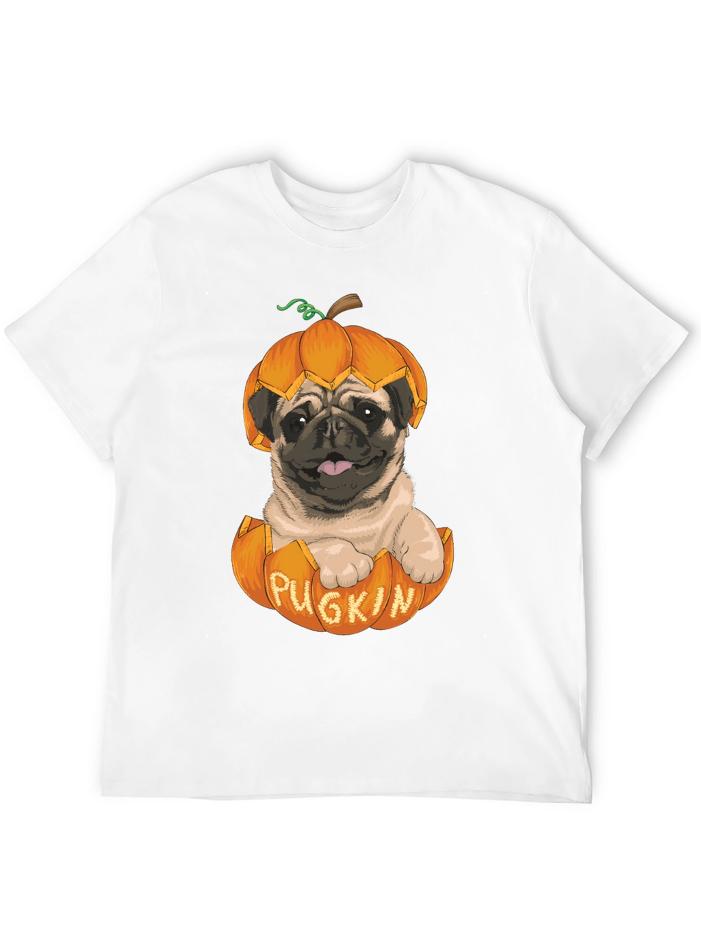 Pugkin T-Shirt - Halloween Pug in Pumpkin