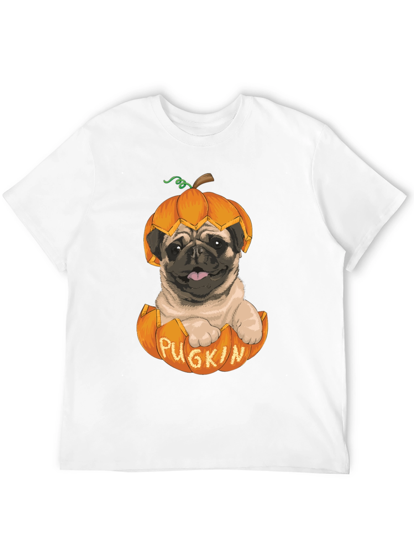 Pugkin T-Shirt - Halloween Pug in Pumpkin