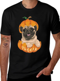 Pugkin T-Shirt - Halloween Pug in Pumpkin
