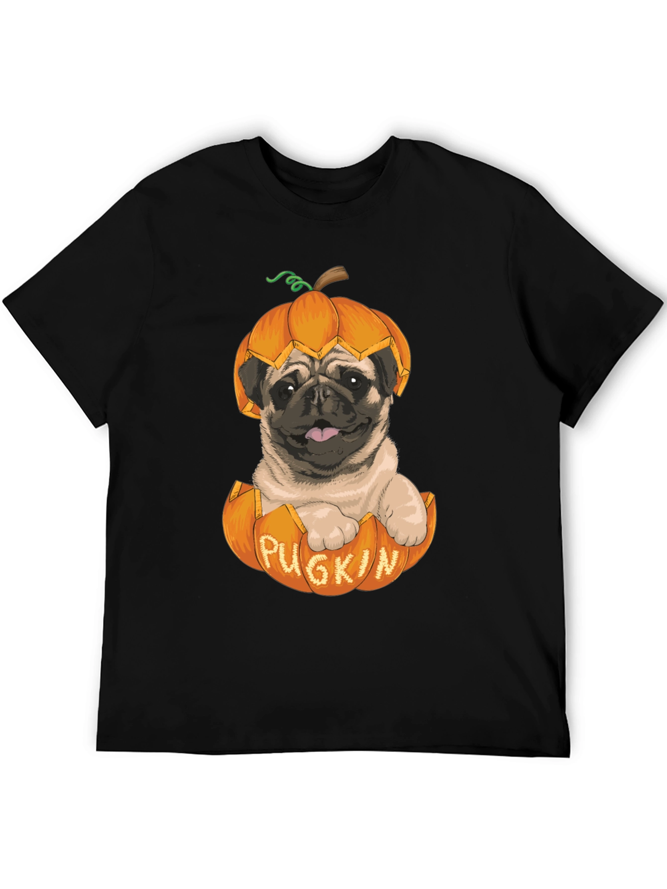 Pugkin T-Shirt - Halloween Pug in Pumpkin