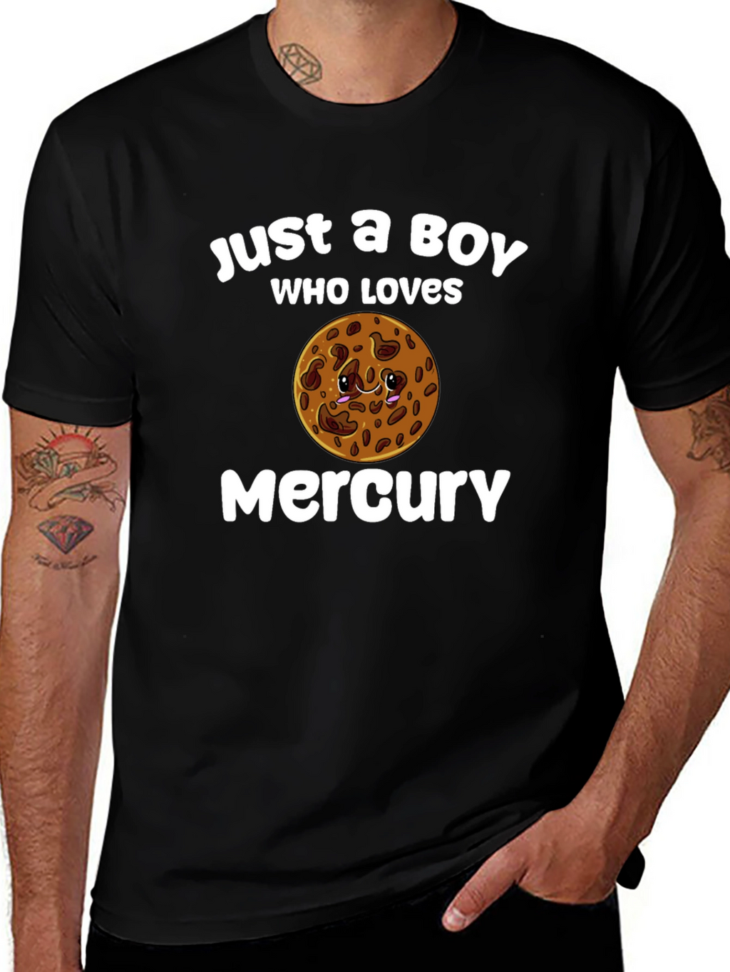 Boy Who Loves Mercury Planet T-Shirt