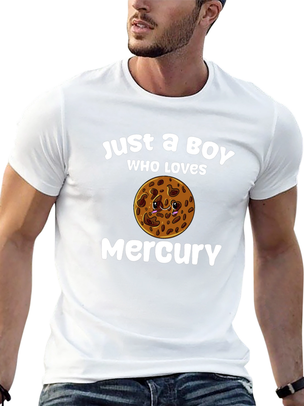 Boy Who Loves Mercury Planet T-Shirt