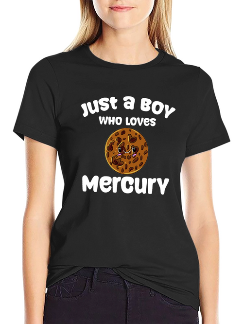 Boy Who Loves Mercury Planet T-Shirt