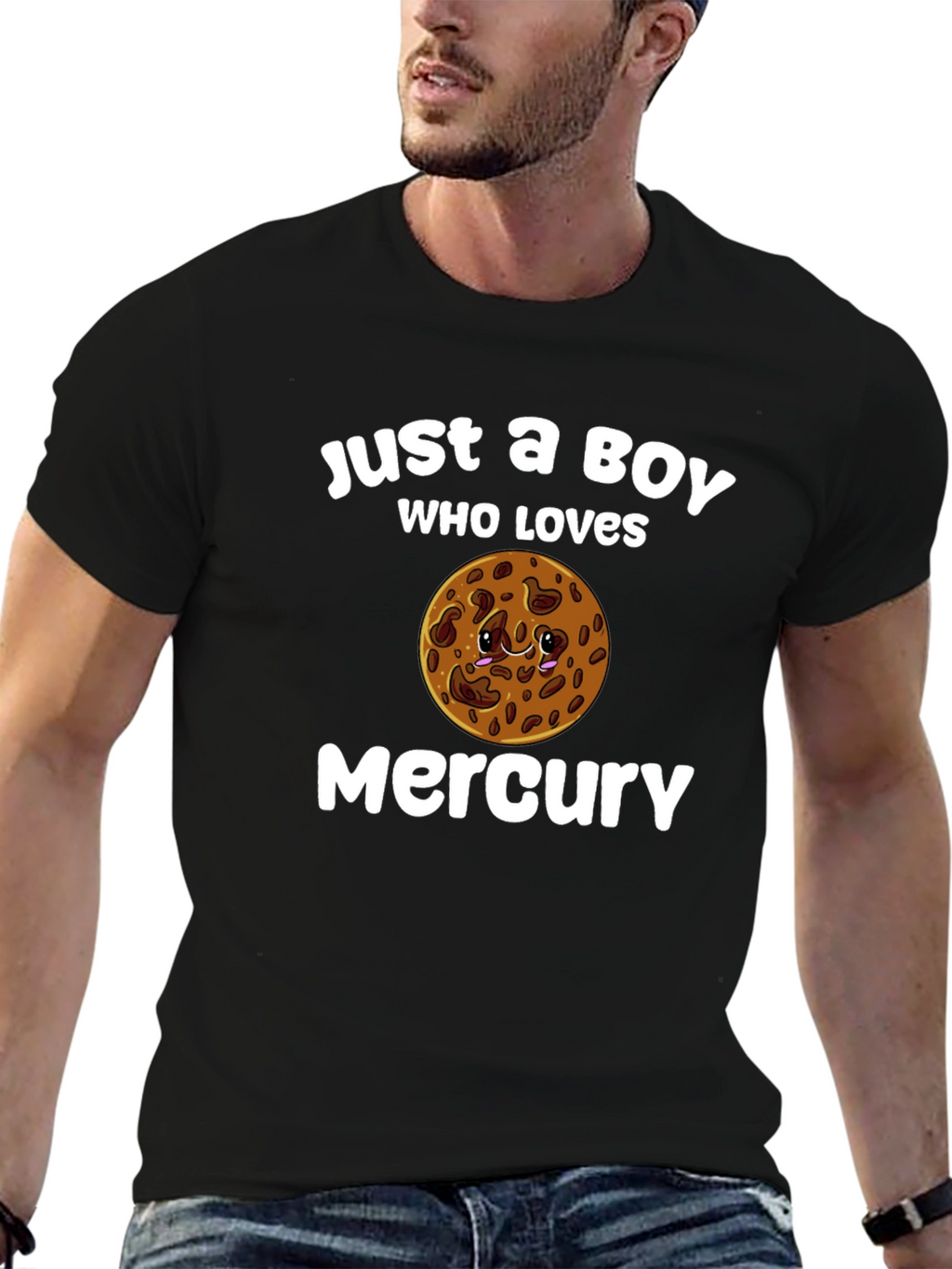 Boy Who Loves Mercury Planet T-Shirt