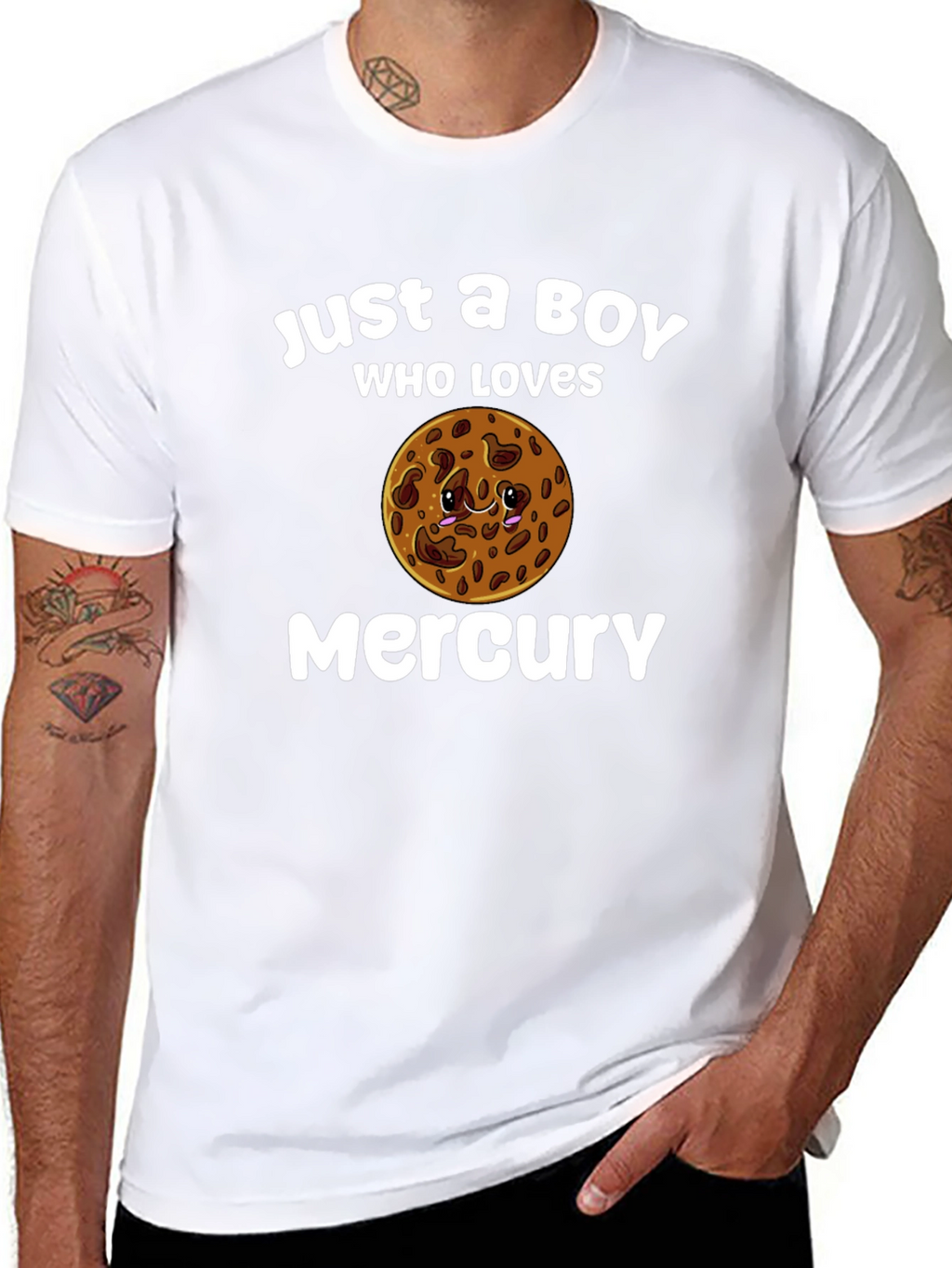 Boy Who Loves Mercury Planet T-Shirt