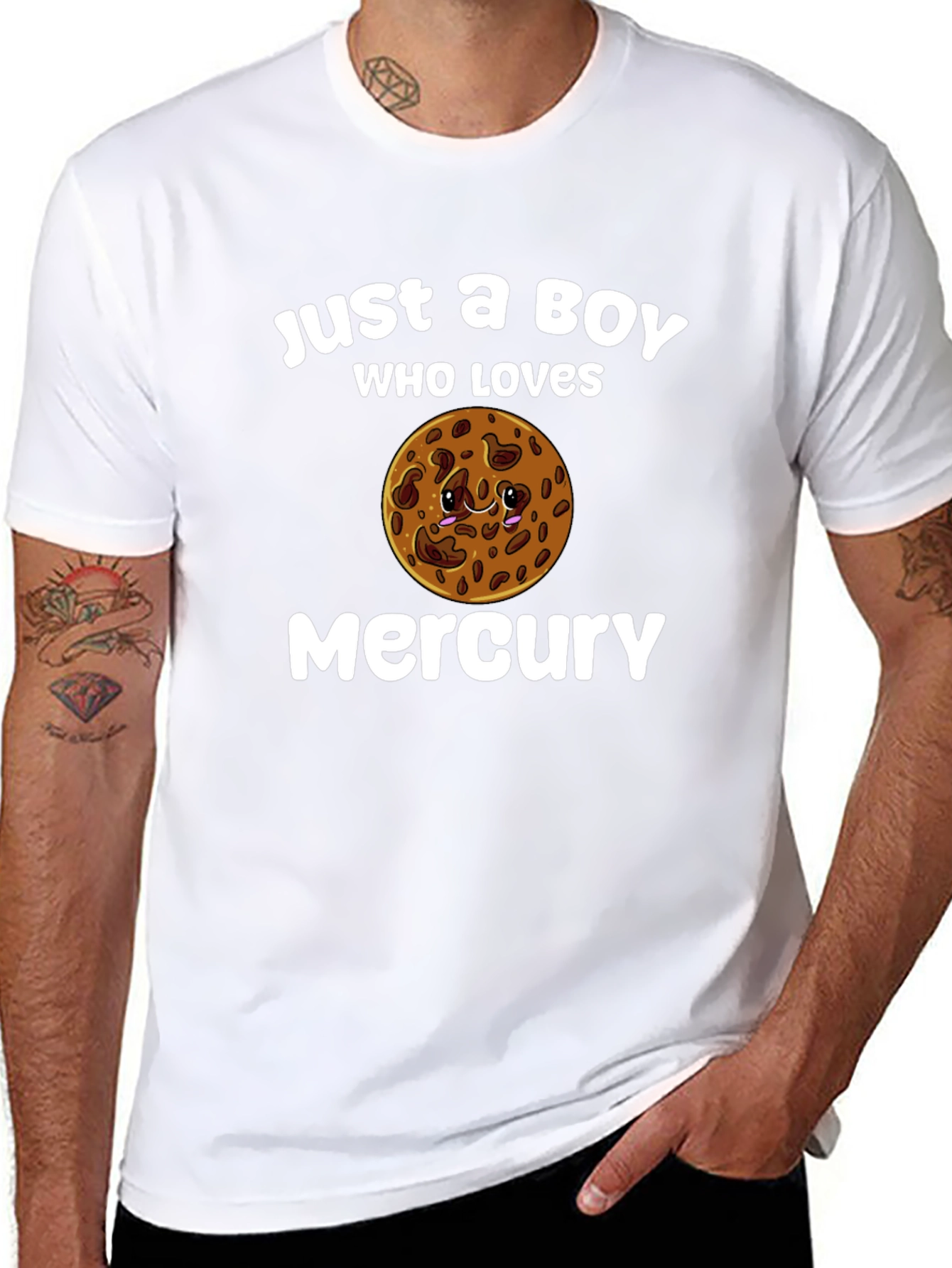 Boy Who Loves Mercury Planet T-Shirt