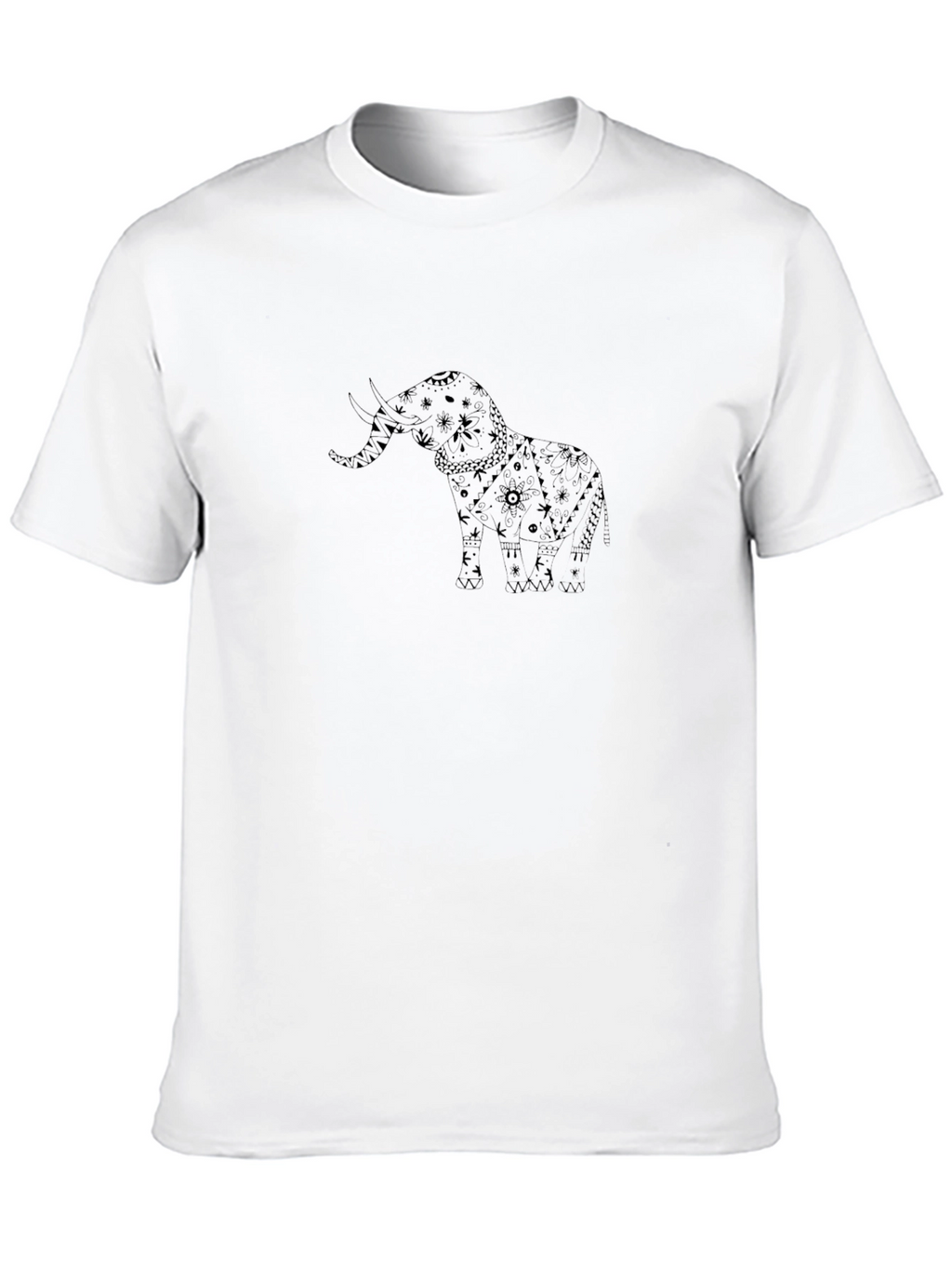 Elephant Graphic Black T-Shirt