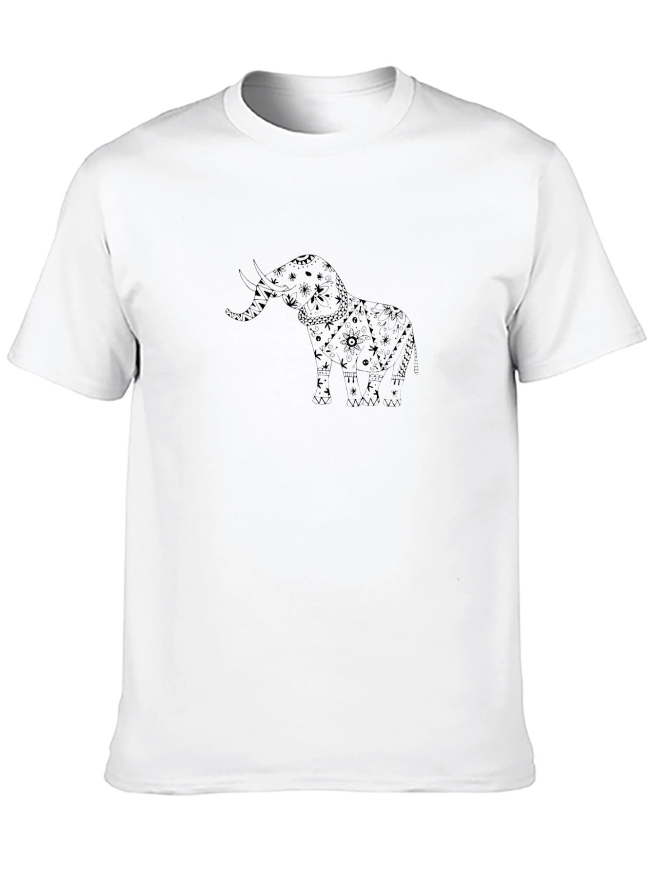Elephant Graphic Black T-Shirt