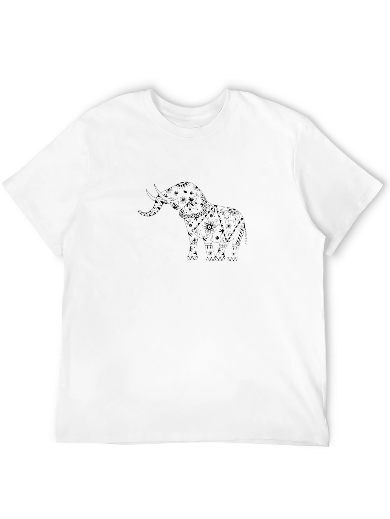 Elephant Graphic Black T-Shirt