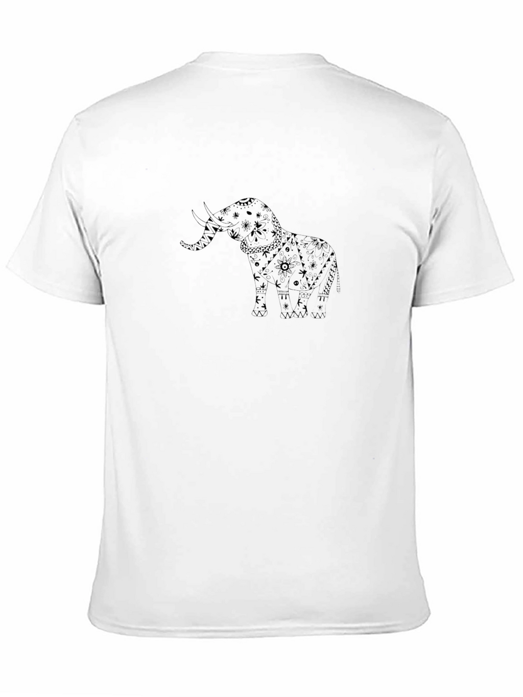 Elephant Graphic Black T-Shirt