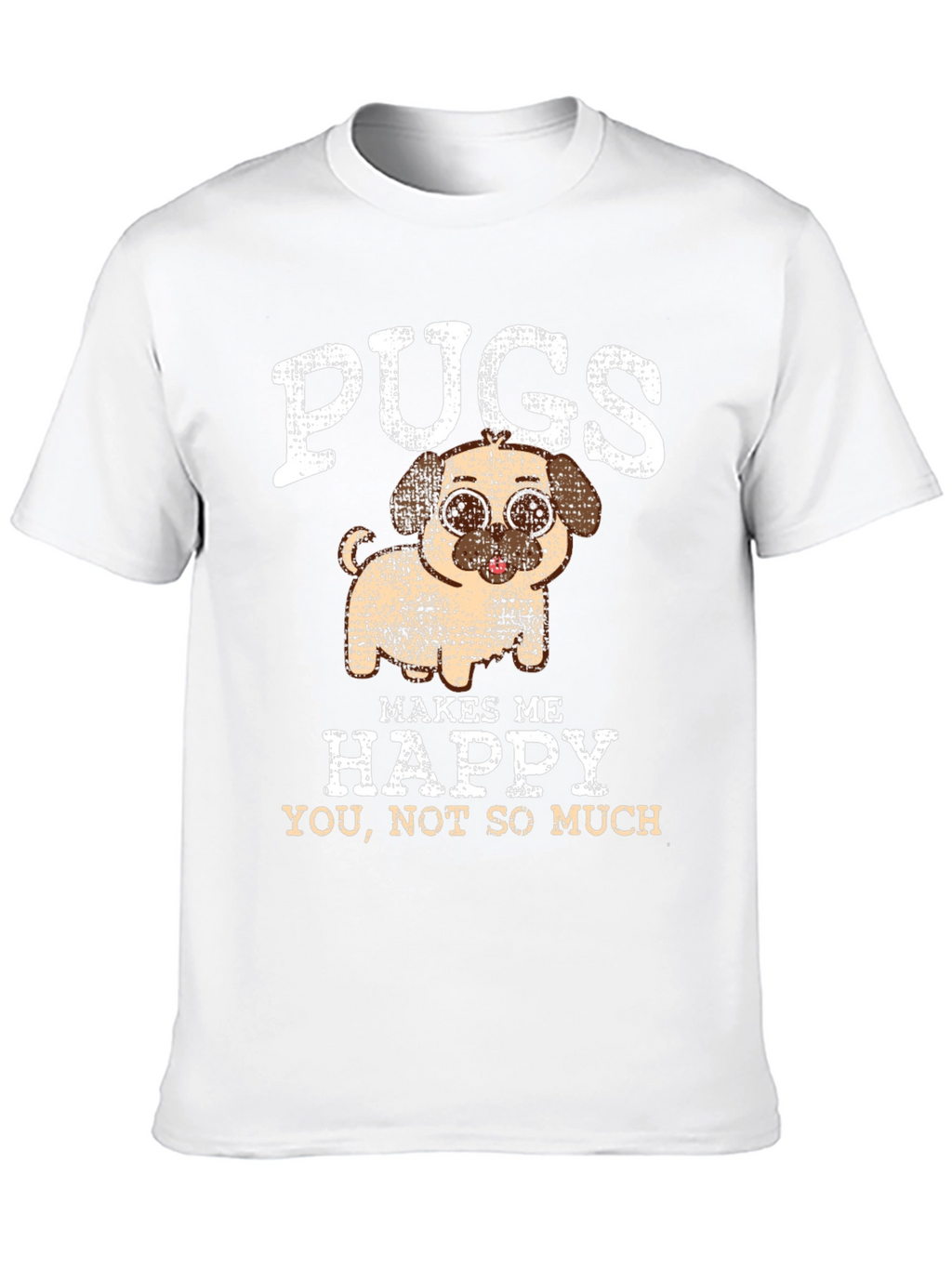 Pugs Make Me Happy Graphic Tee