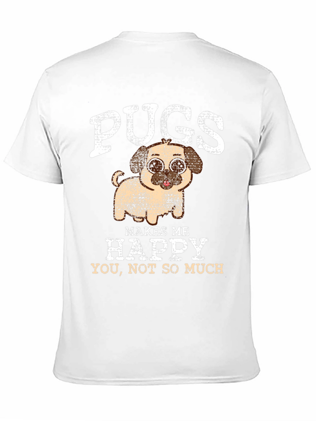 Pugs Make Me Happy Graphic Tee